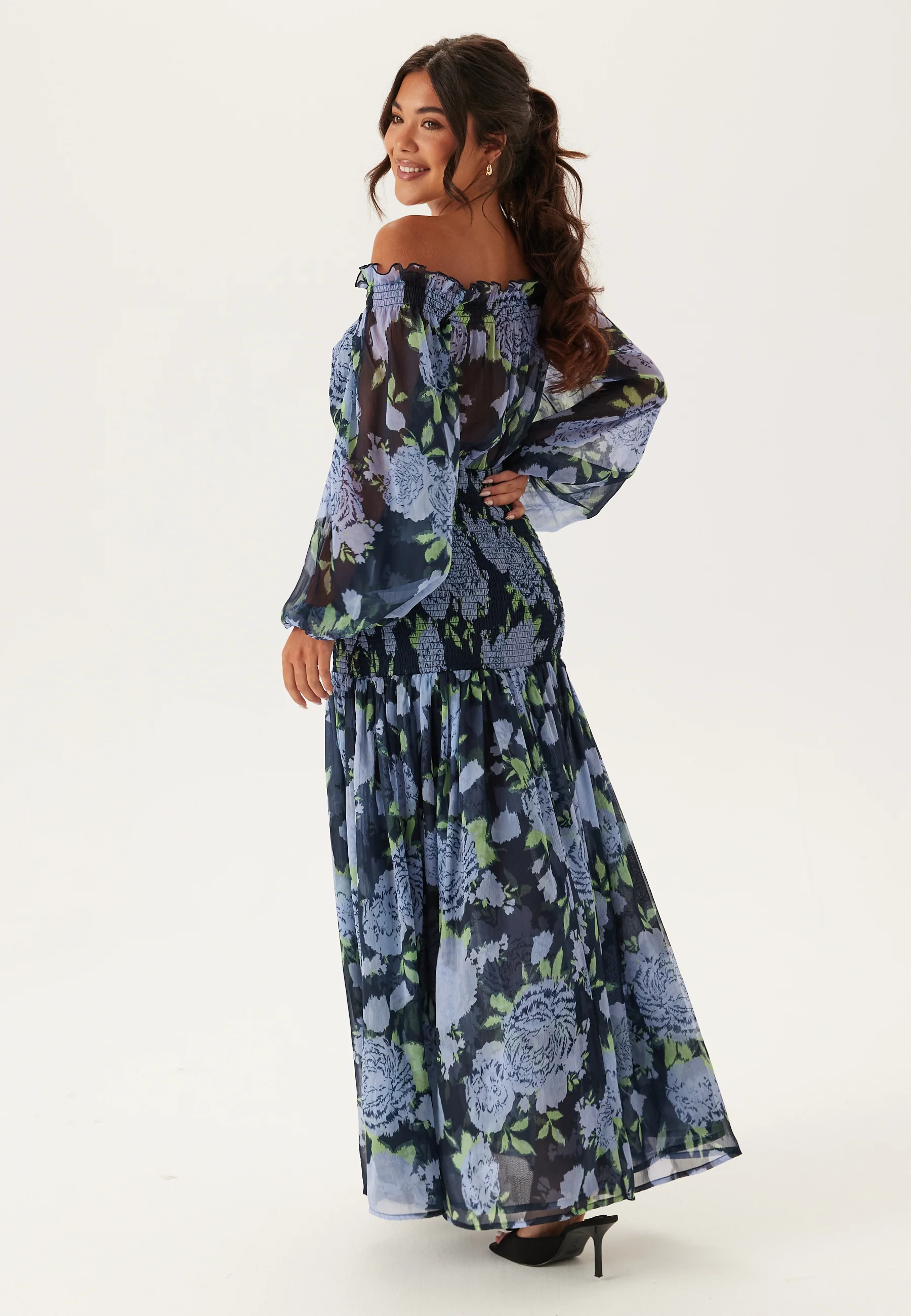 Smock Off Shoulder Maxi Dress - Image 5