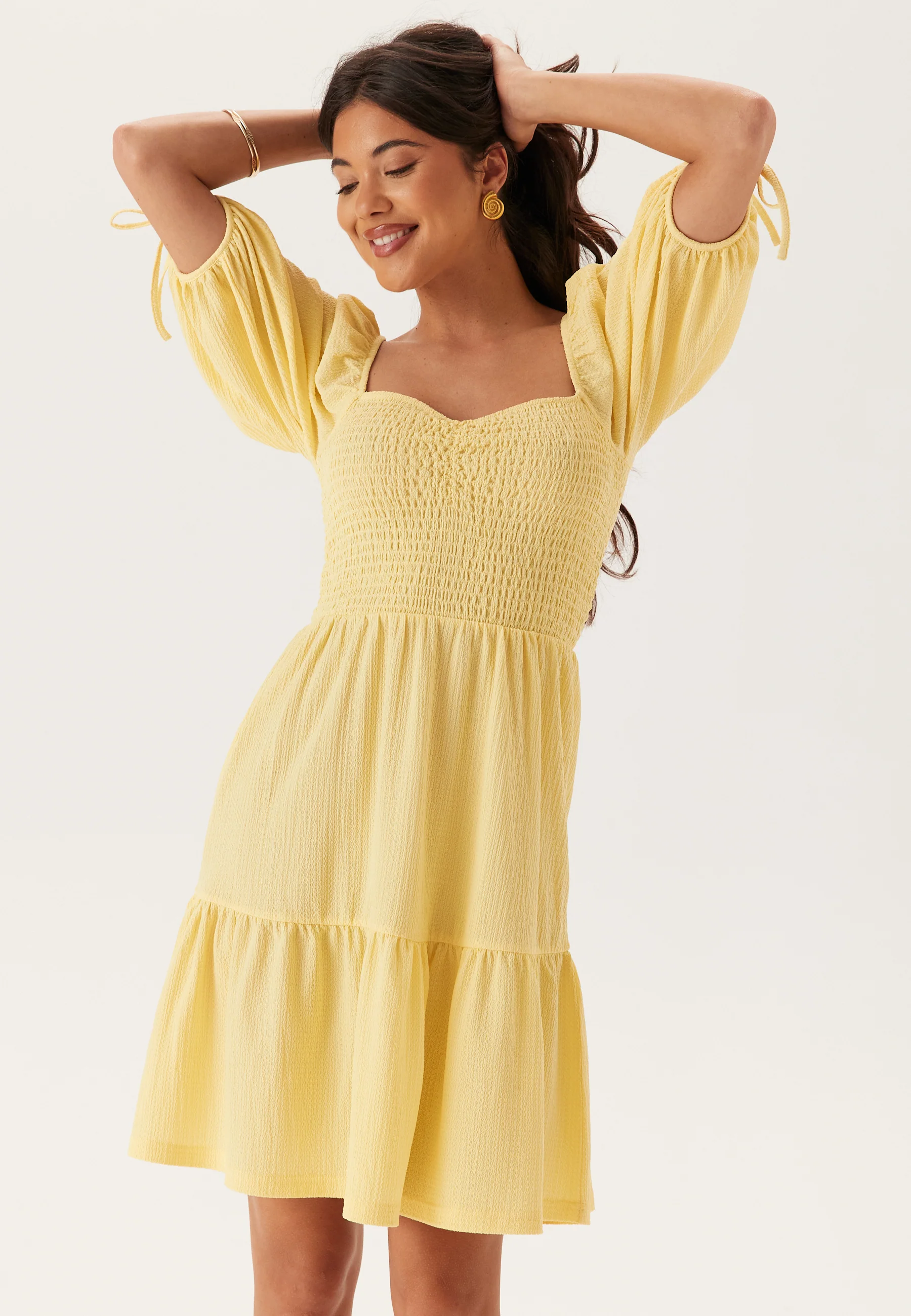 Smock Short Dress - Image 2