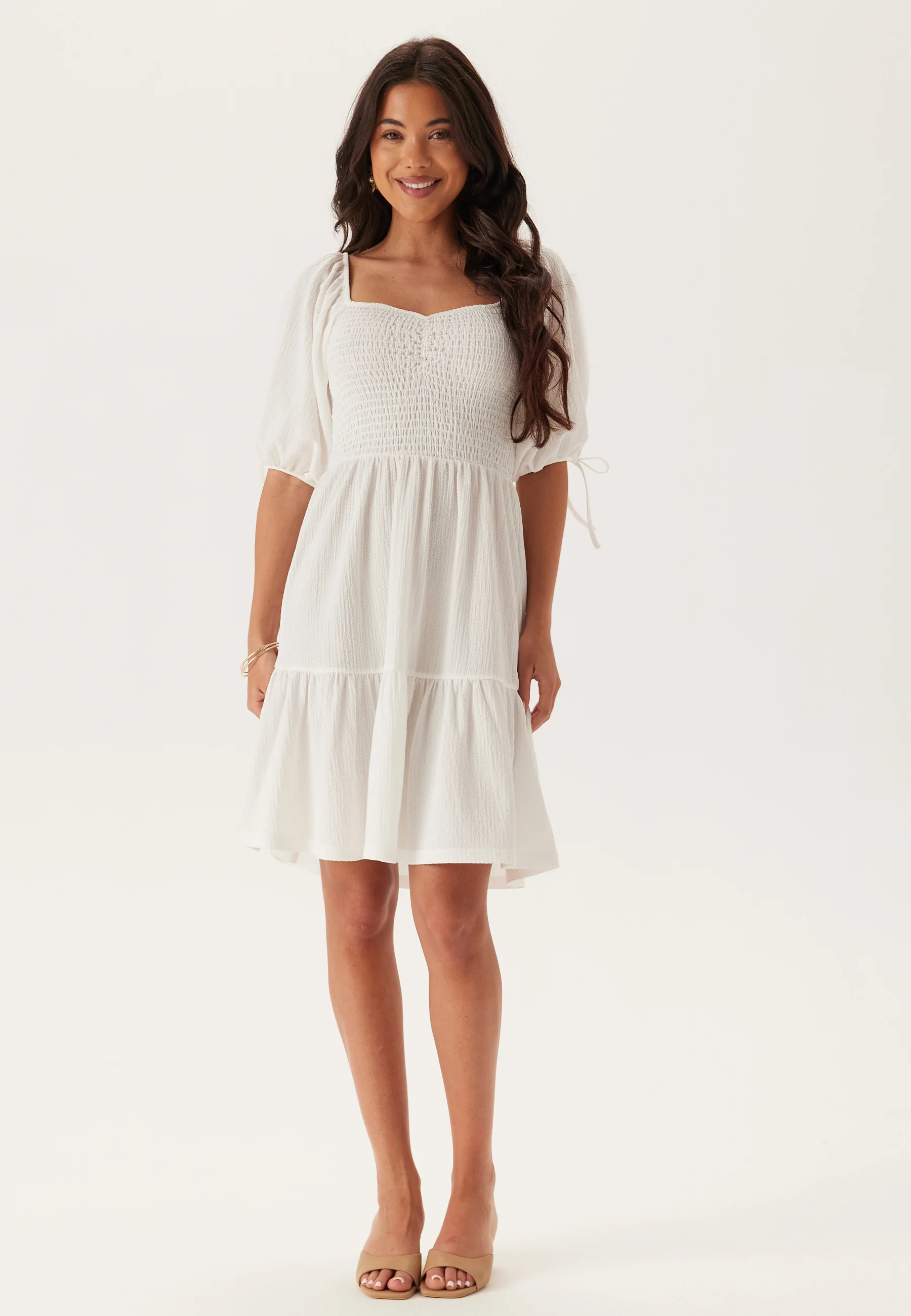 Smock Short Dress - Image 3
