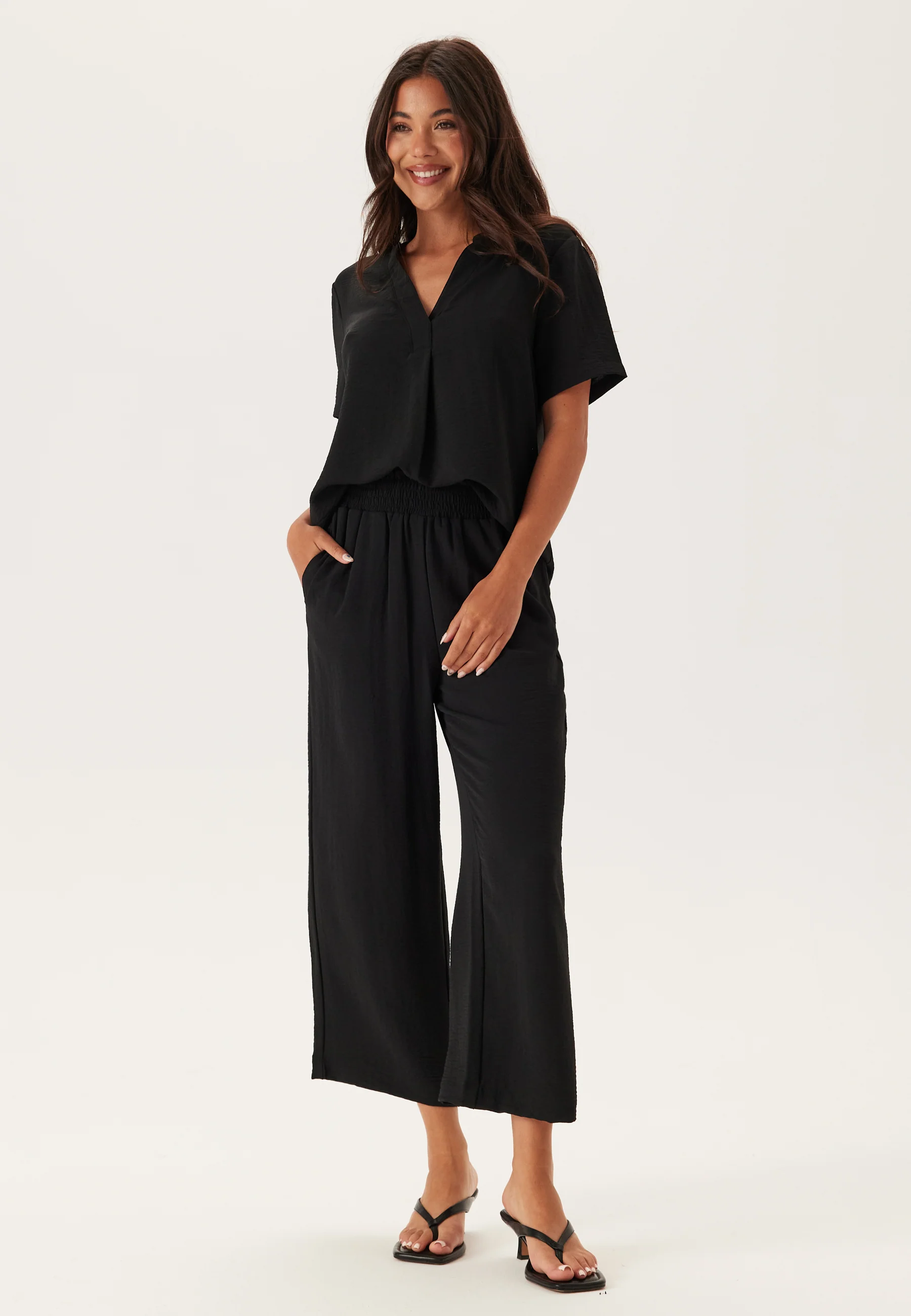 Smock Waist Ankle Trousers - Image 2