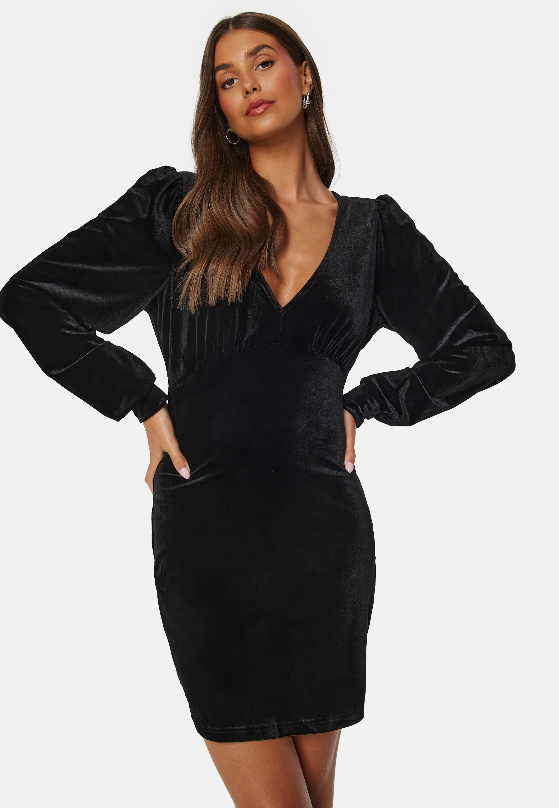 Smooth L/S V-Neck Dress - Image 2