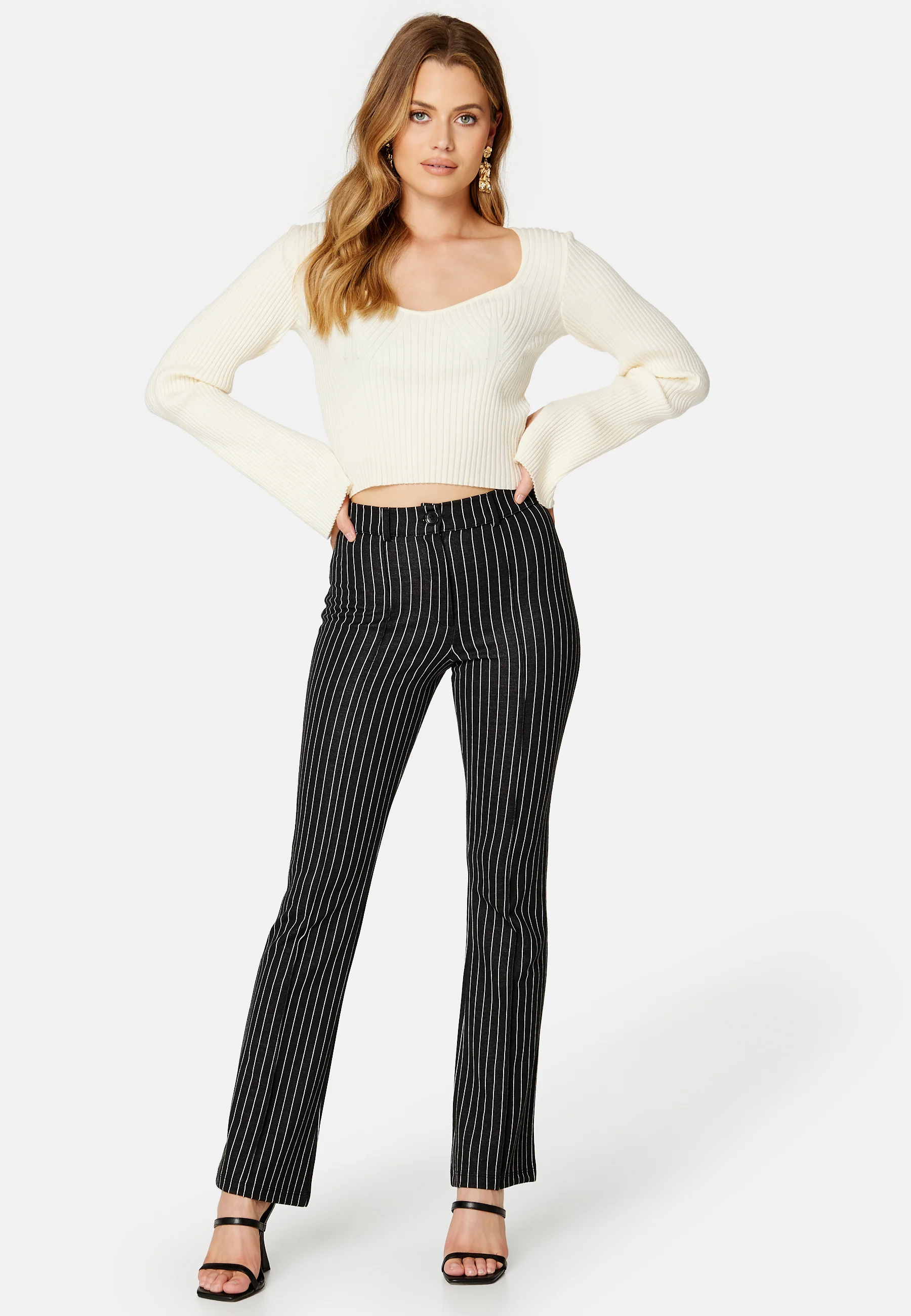 Soft flared suit trousers - Image 3