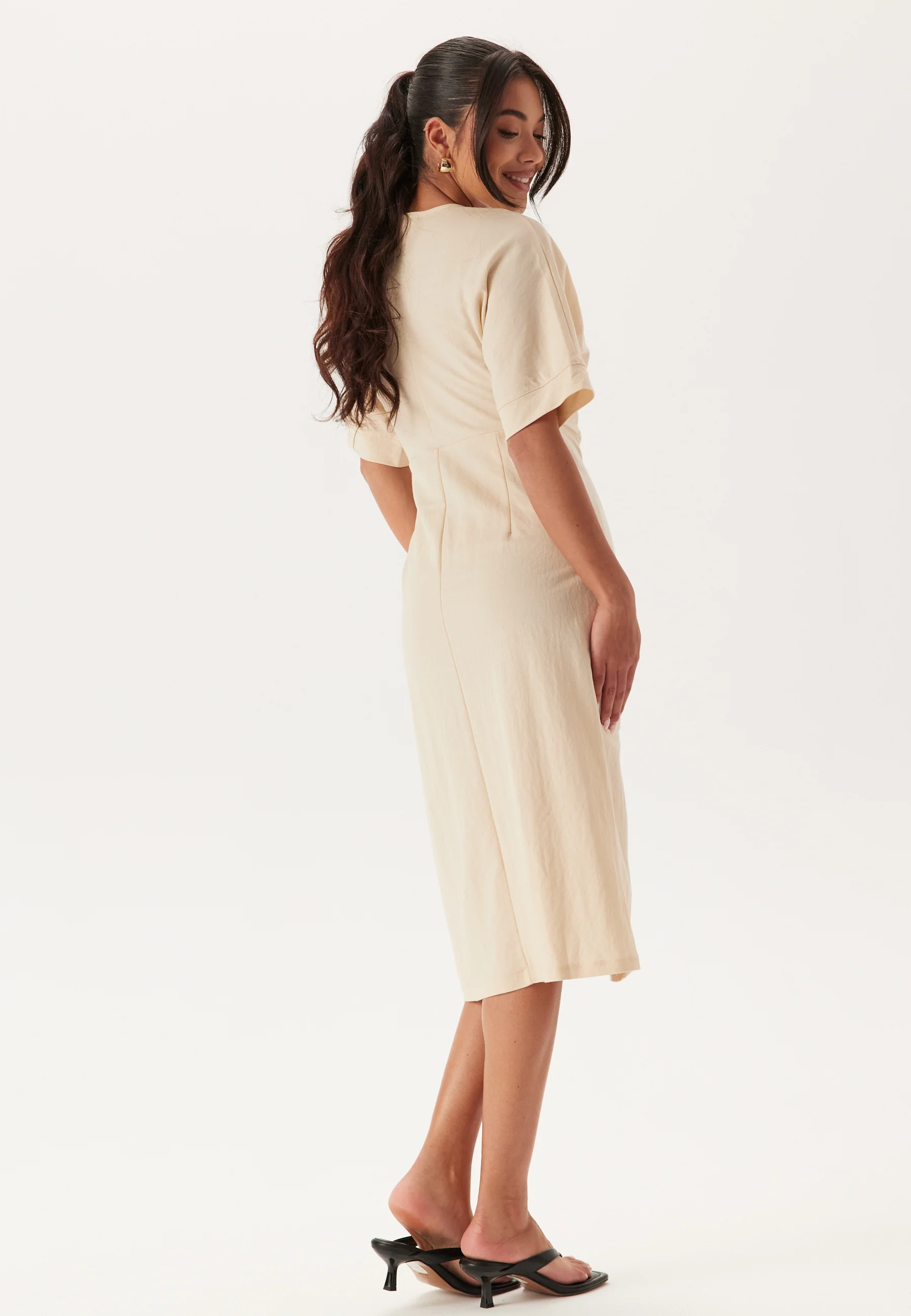 Soft Kimono Sleeve Dress - Image 2