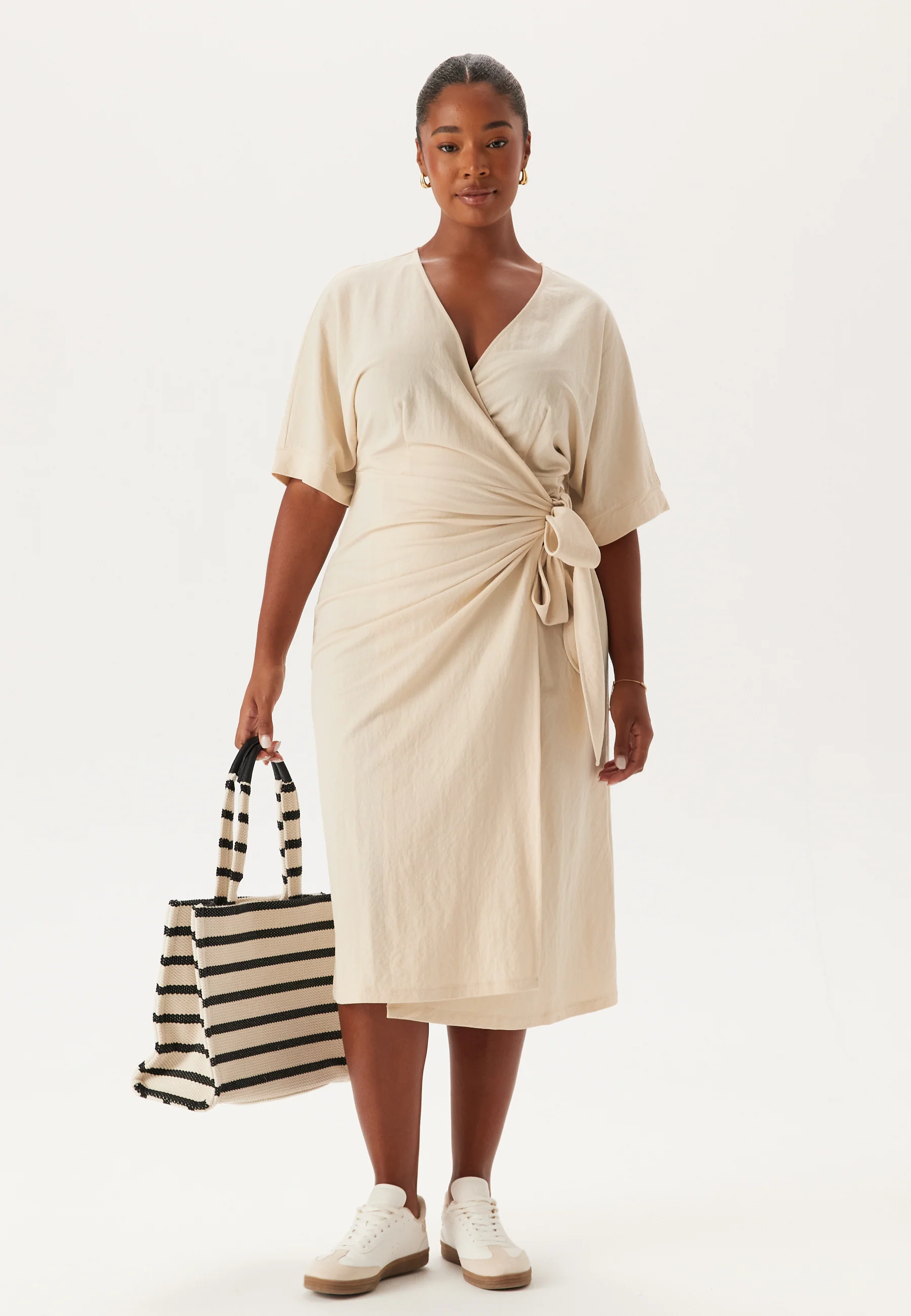 Soft Kimono Sleeve Dress - Image 5