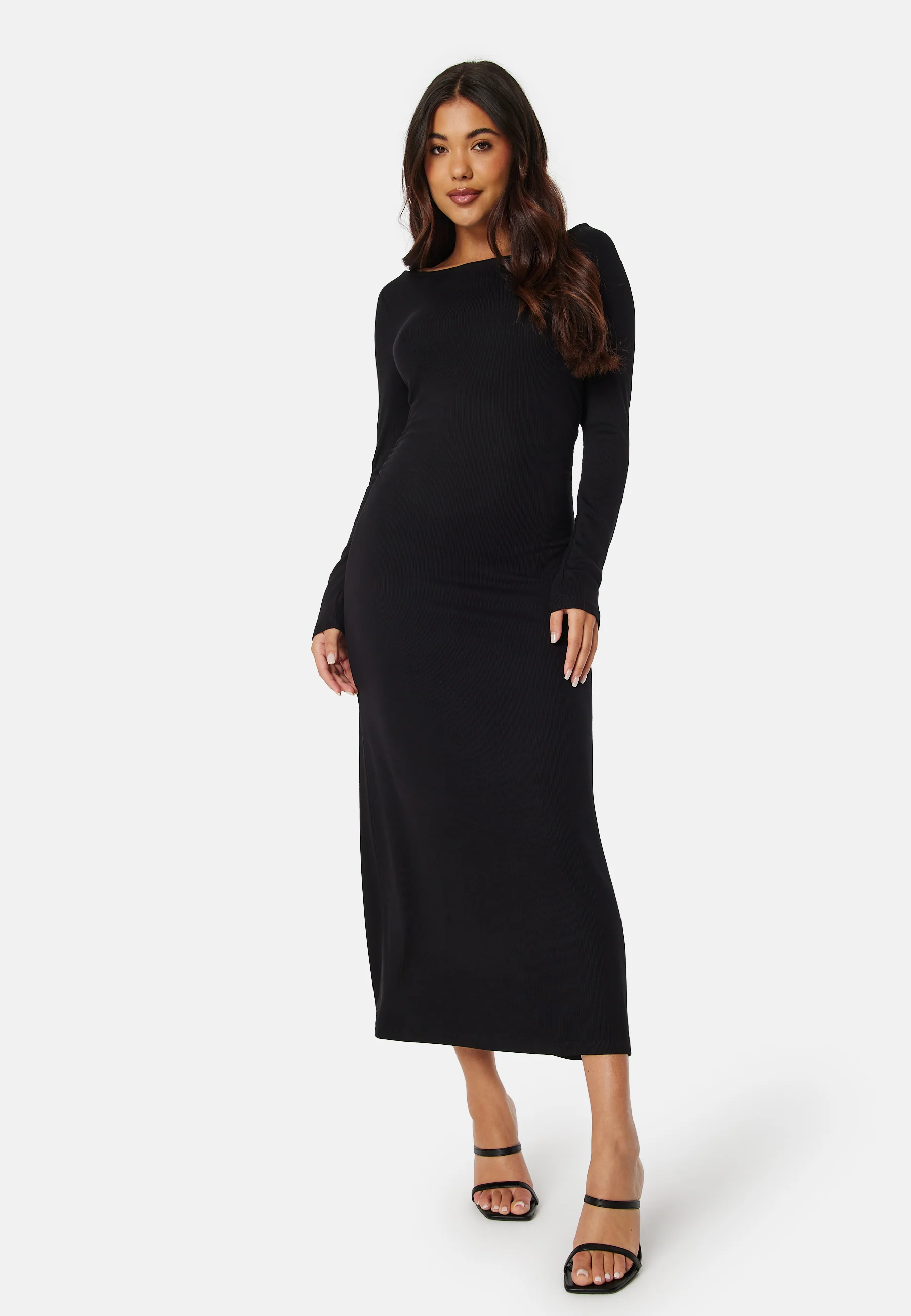 Soft L/S Ruched Dress