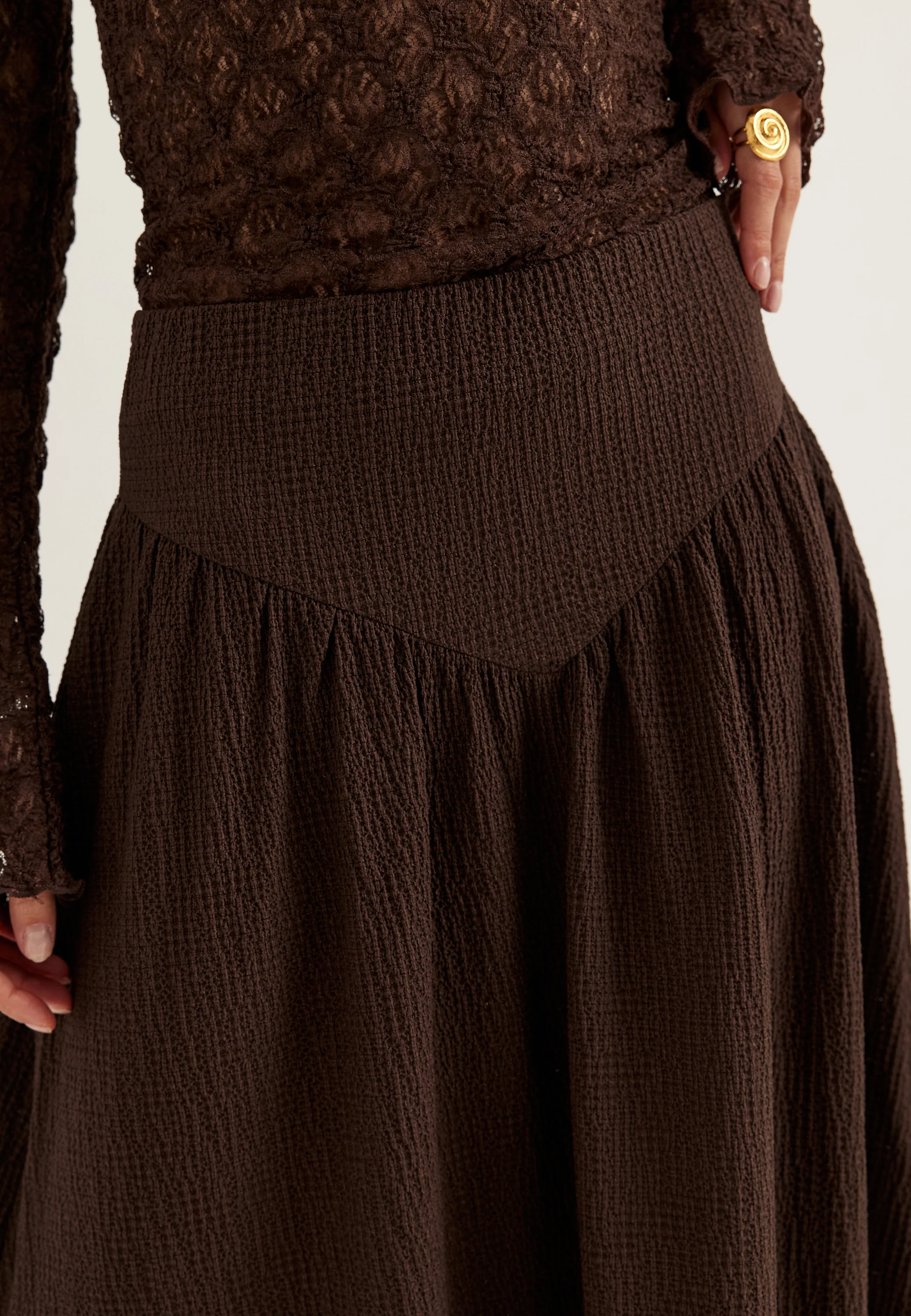 Soft Structure Maxi Skirt - Image 5