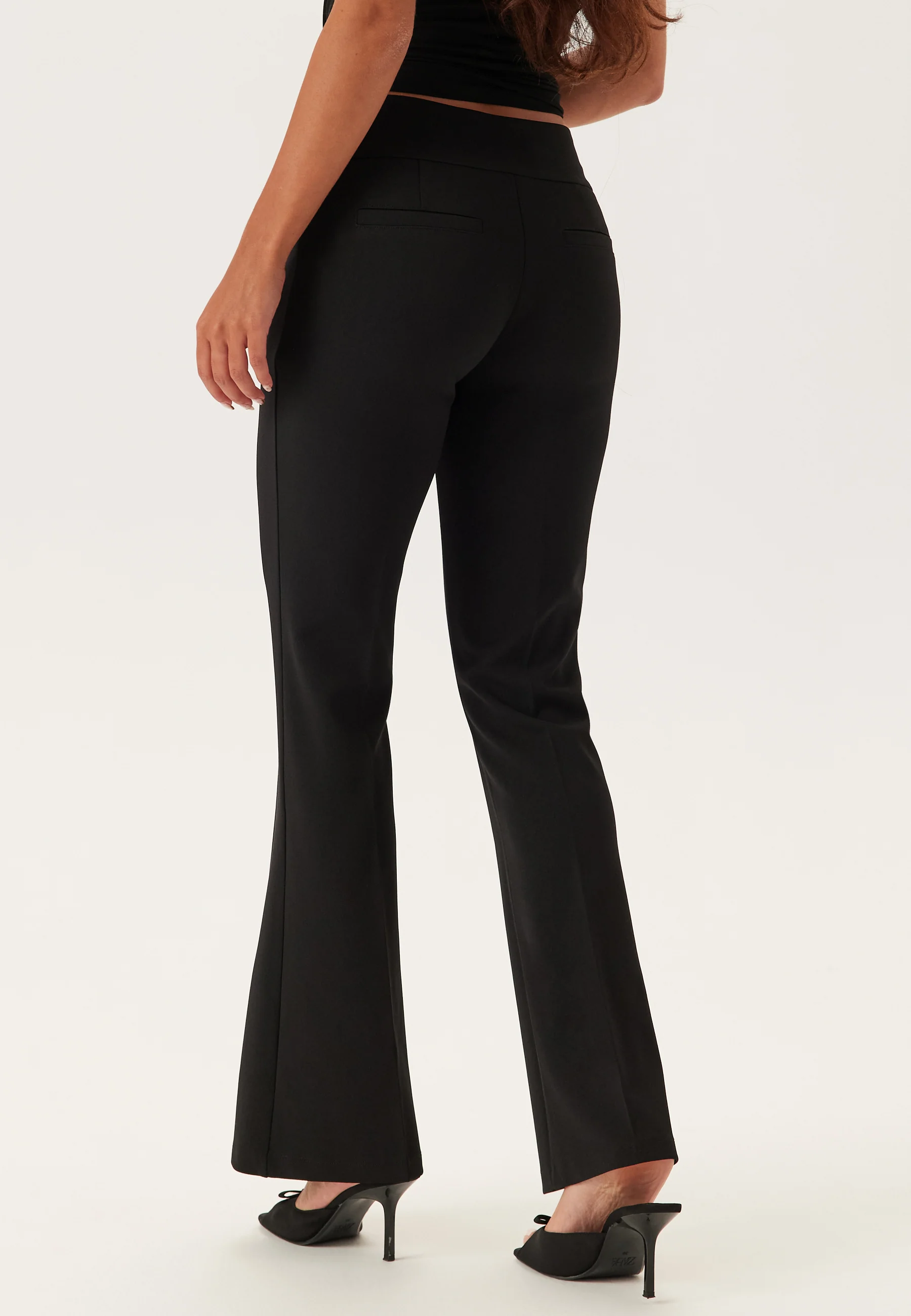 Soft Suit Flared Trousers - Image 2