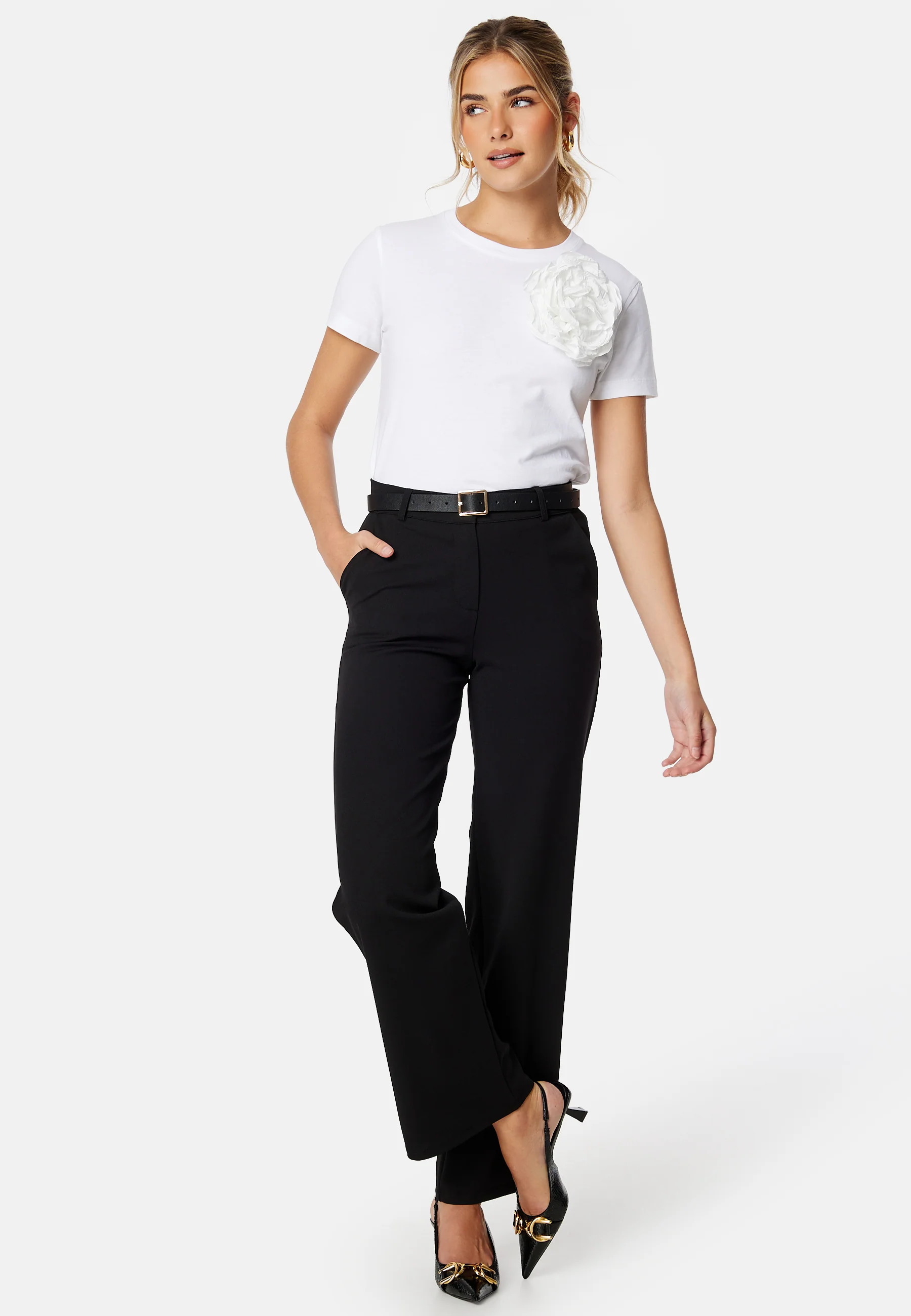 Soft Suit Straight Trousers Petite - Image 3