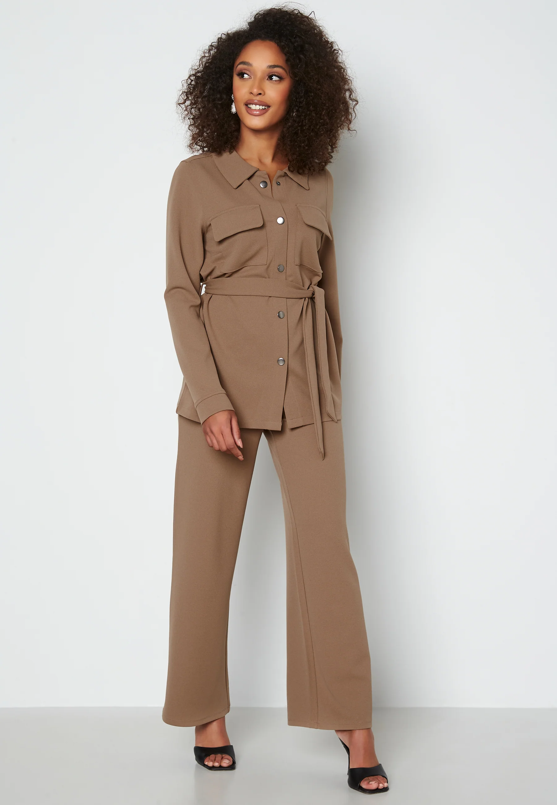 Soft Suit Wide Leg Trousers - Image 2