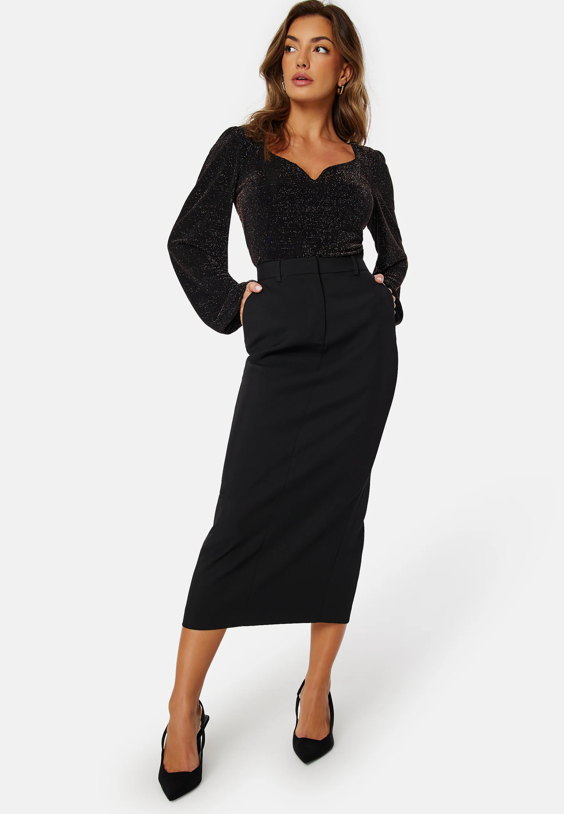Sparkling Puff Sleeve Top - Image 2