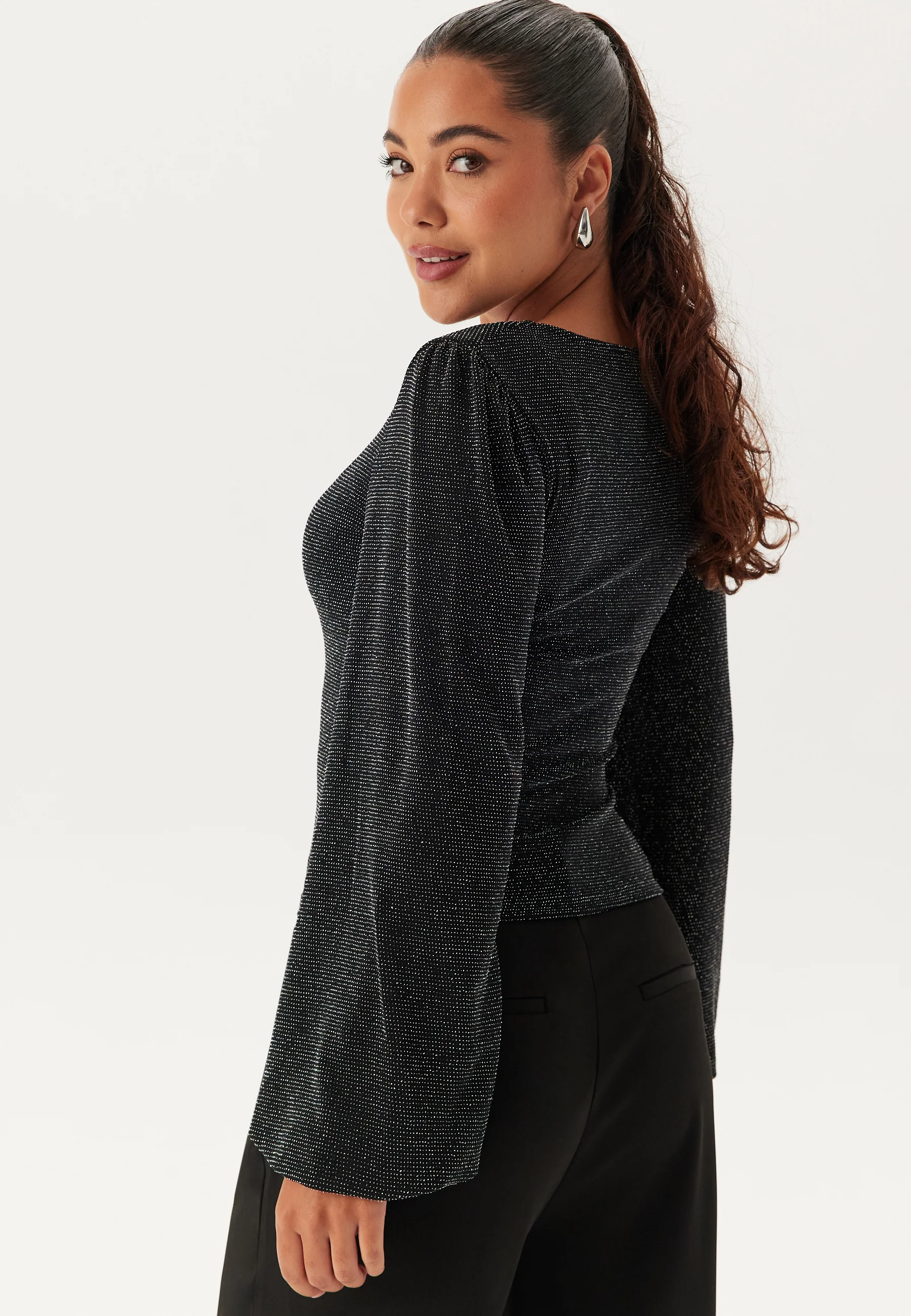 Sparkling Puff Sleeve Top - Image 2