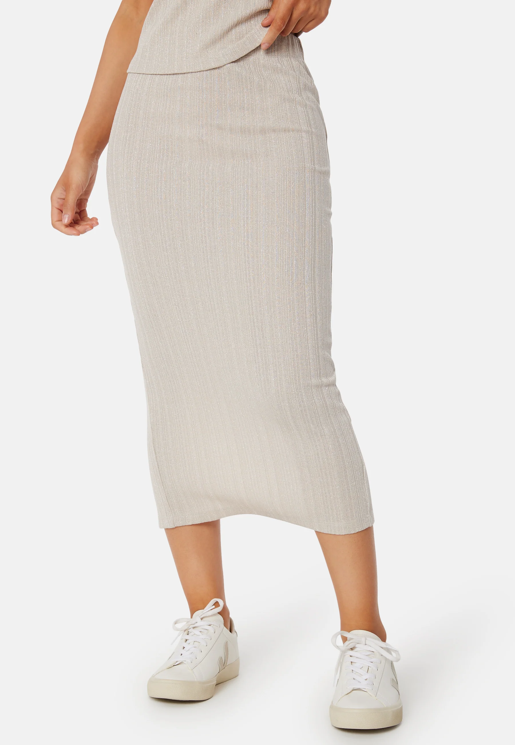 Sparkling Rib Midi Skirt - Image 3