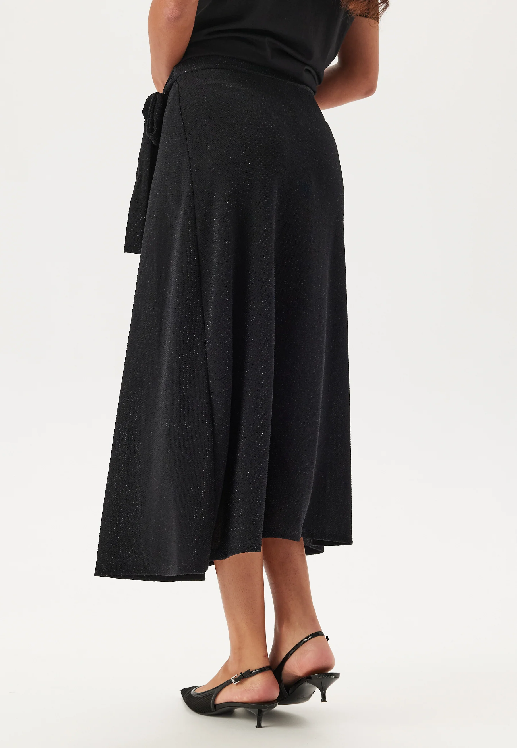 Sparkling Wrap Midi Skirt - Image 5