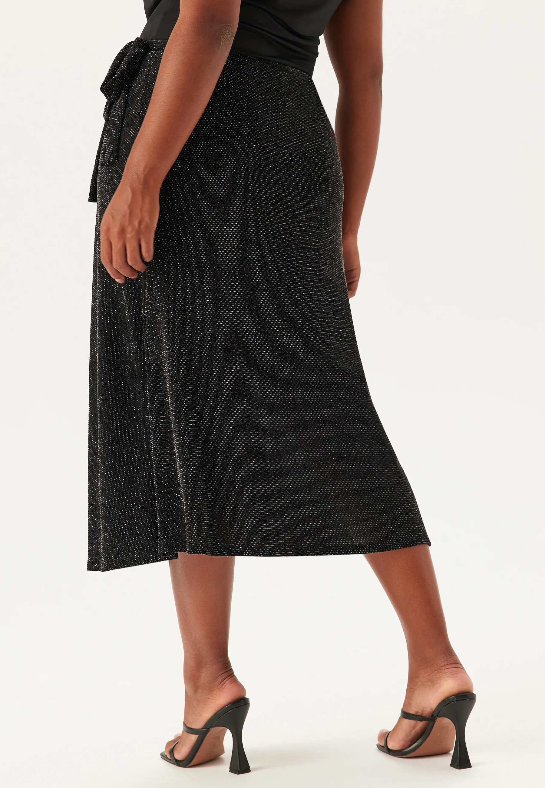 Sparkling Wrap Midi Skirt - Image 7