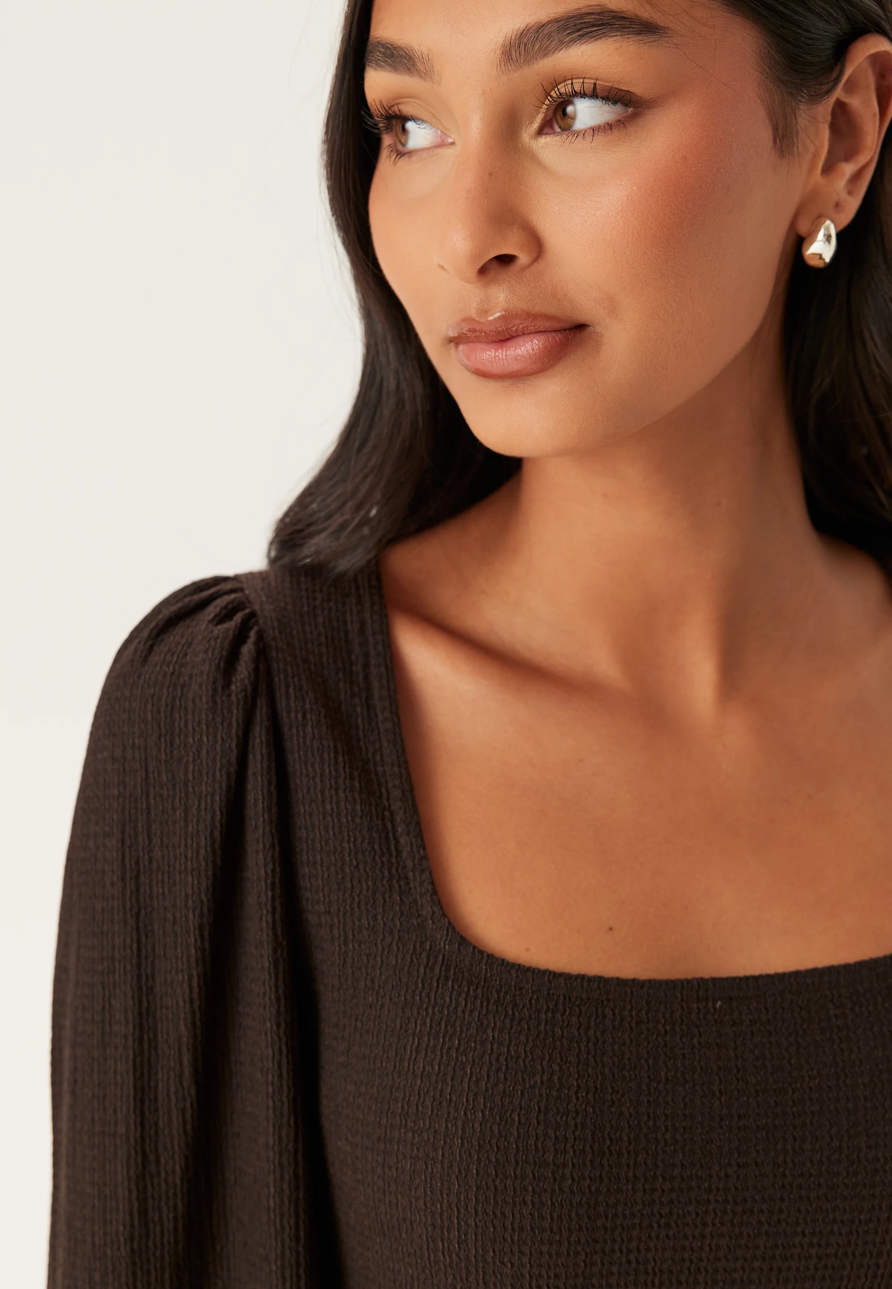 Square Neck Balloon Sleeve Top - Image 4