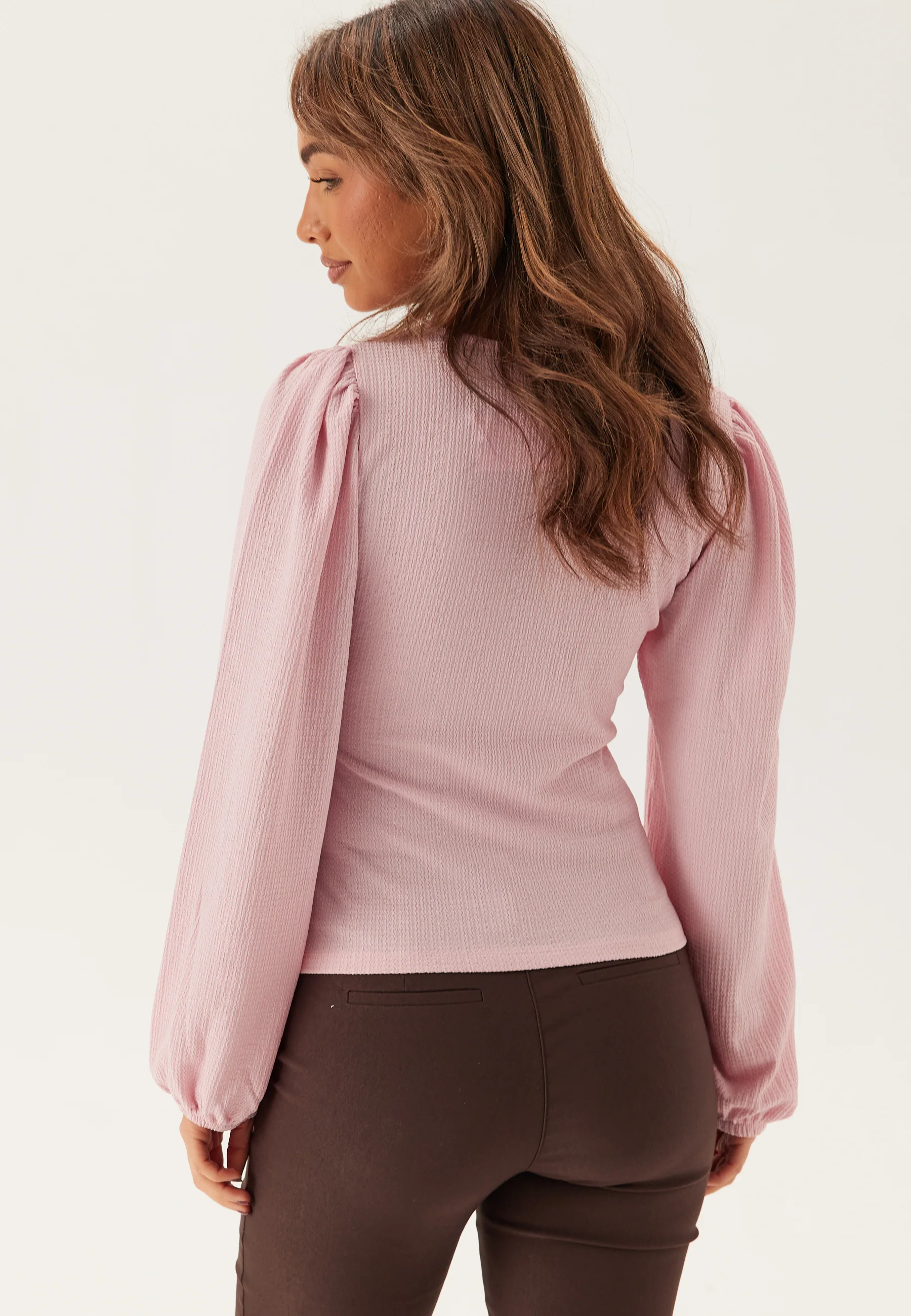 Square Neck Balloon Sleeve Top - Image 3