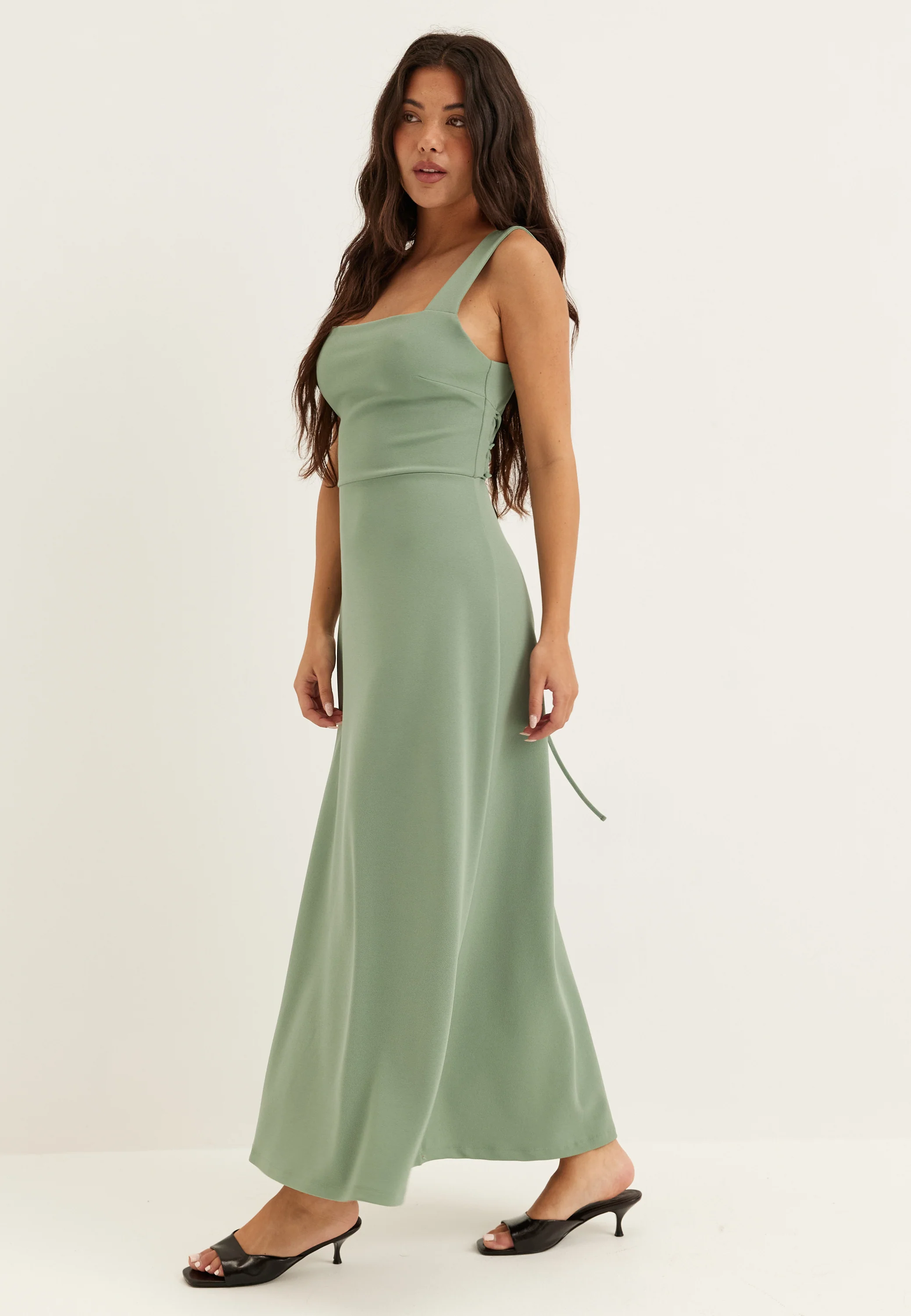 Square Neck Corset Dress - Image 3