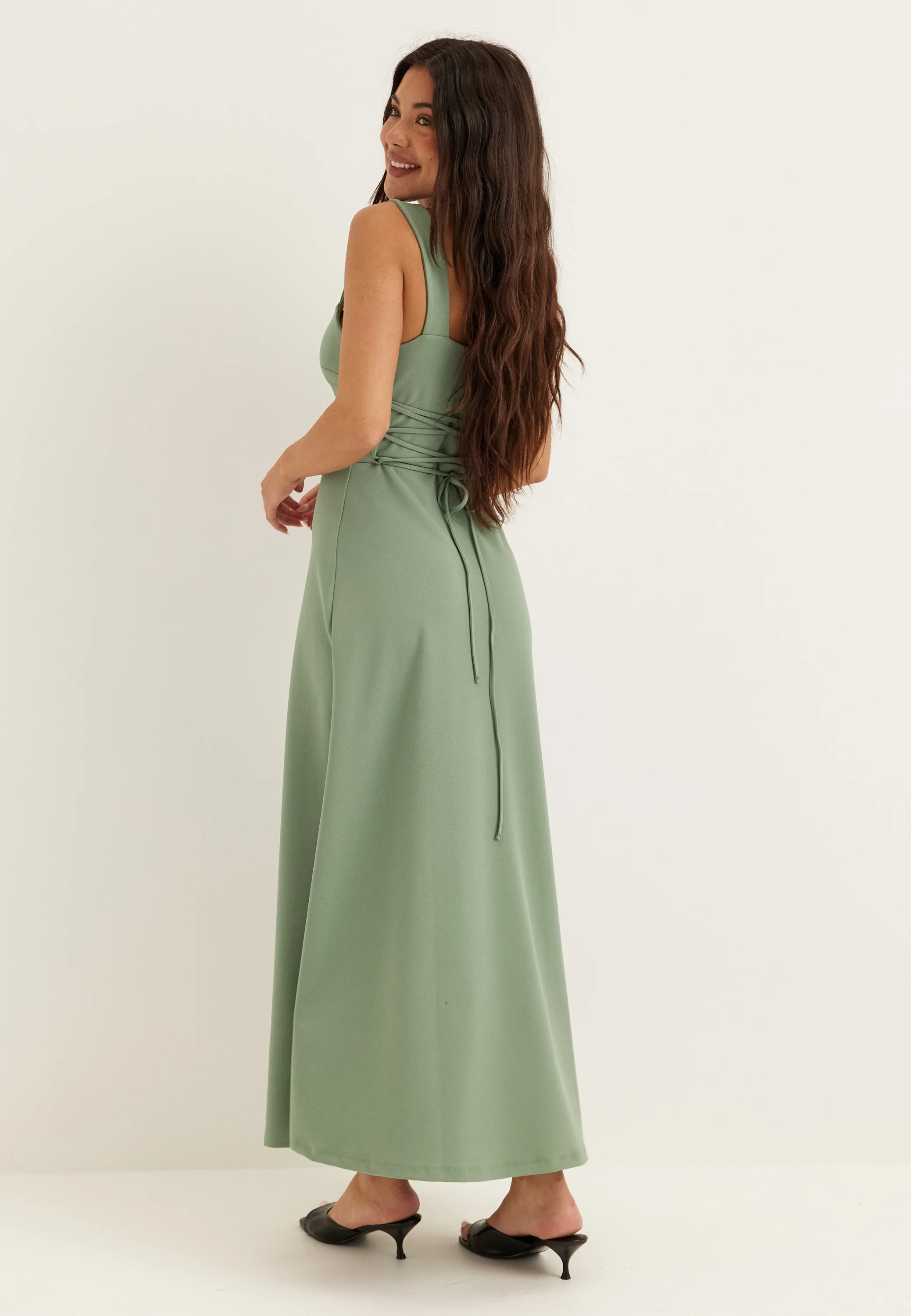 Square Neck Corset Dress - Image 4