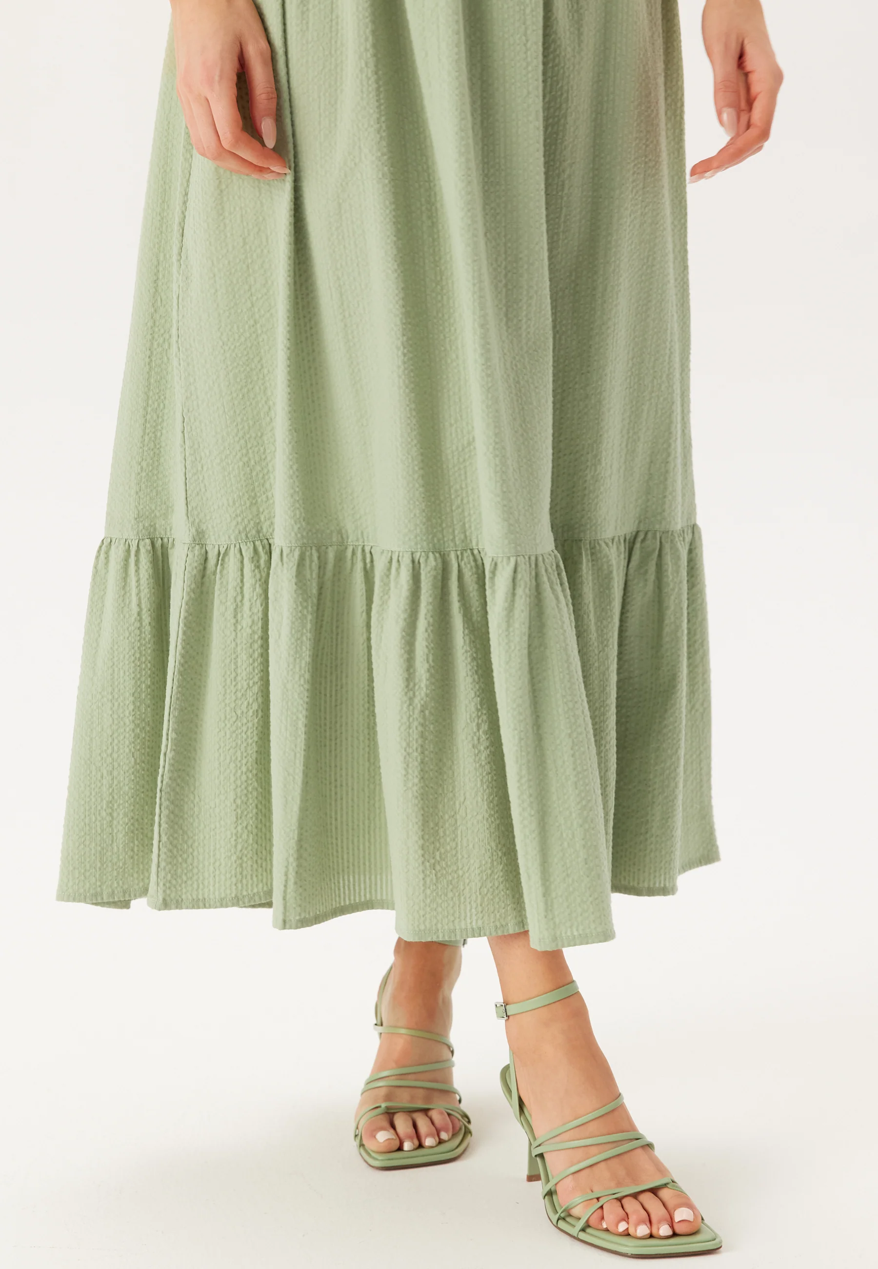 Square Neck Cotton Maxi Dress - Image 6