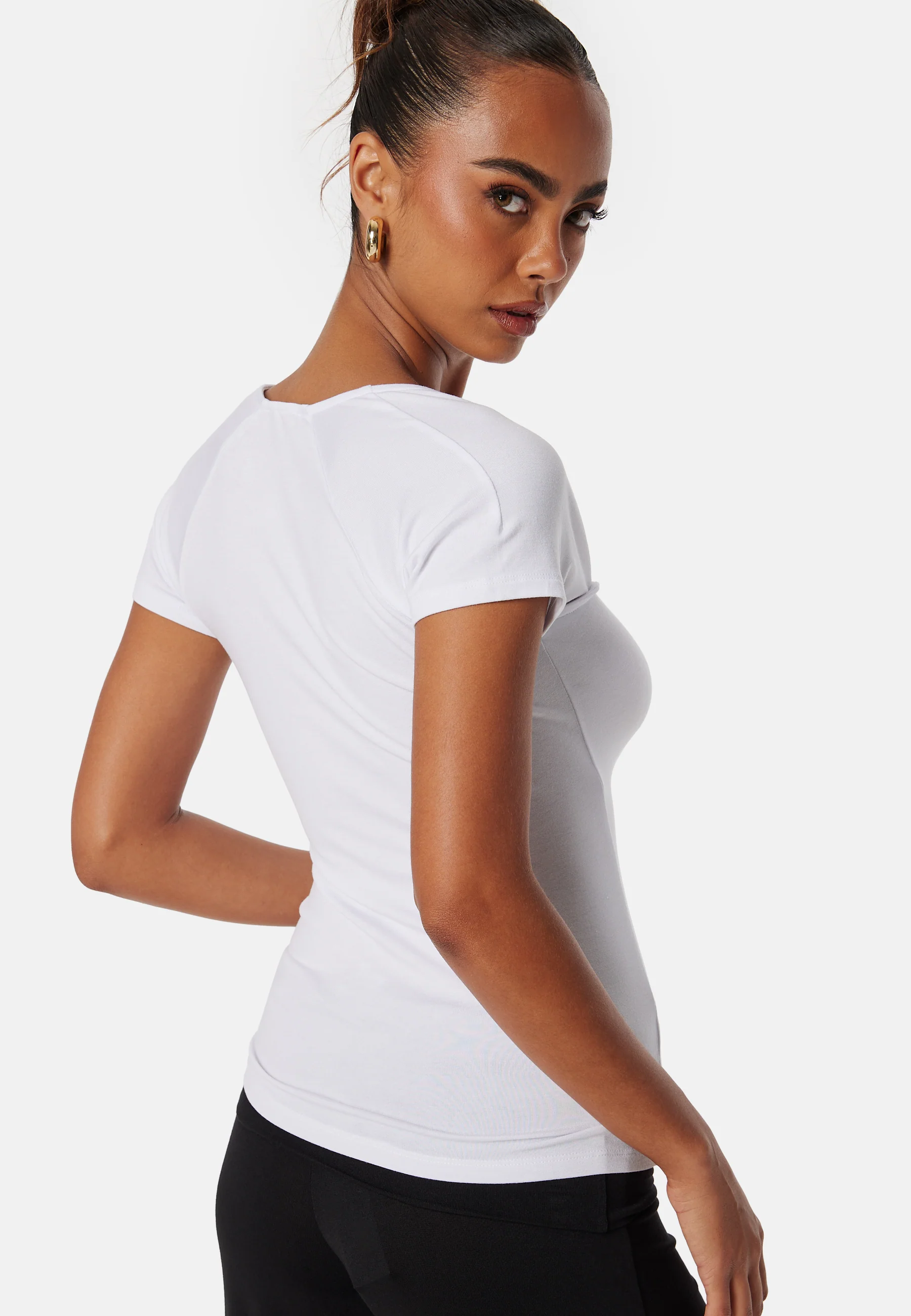 Square Neck Short Sleeve Top - Image 2