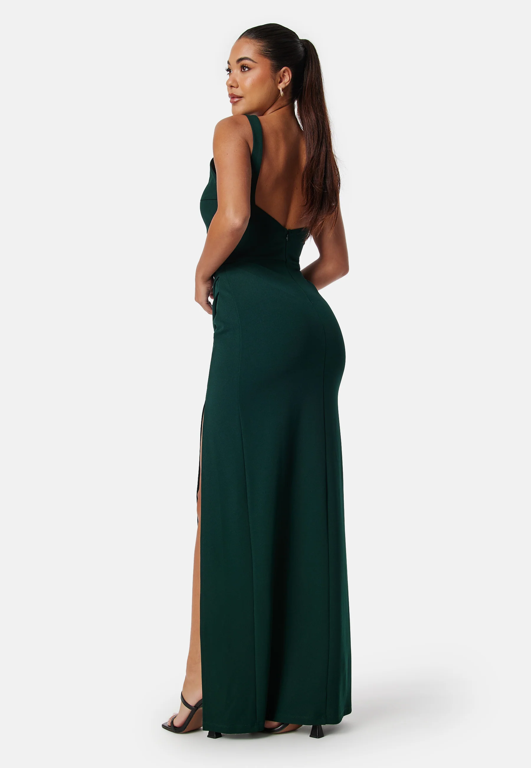 Square neck slit maxi dress - Image 2