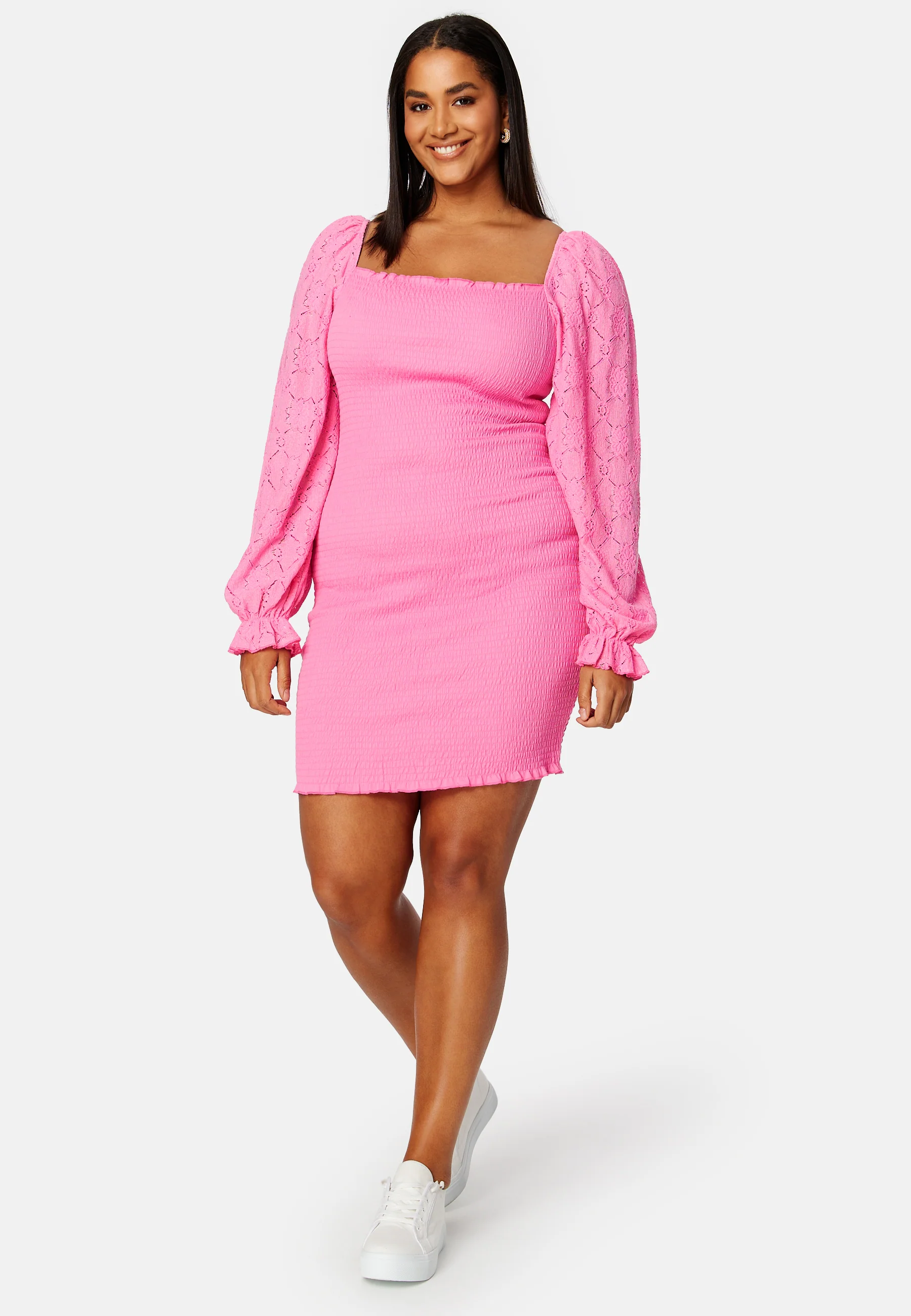 Square Neck Smock Dress - Image 6