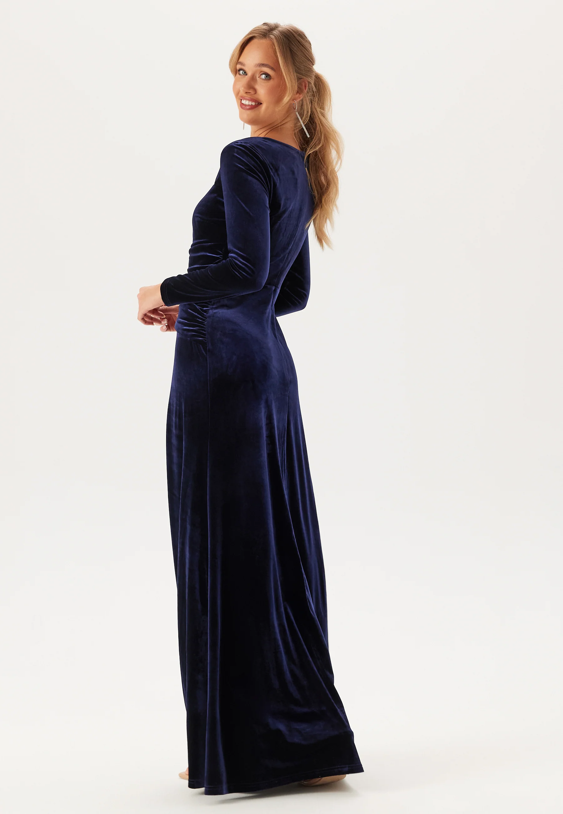 Square Neck Velvet Maxi Dress - Image 2