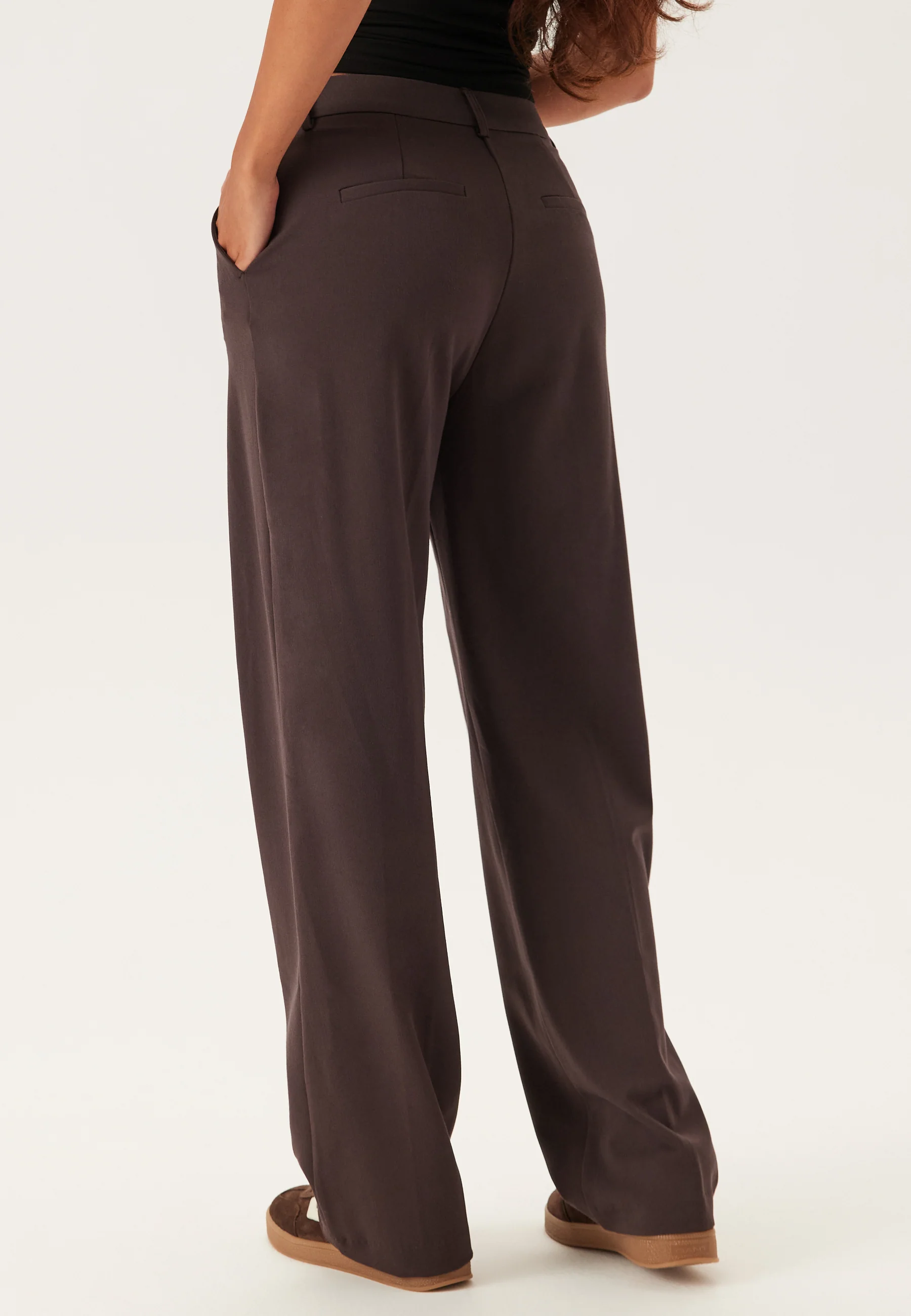 Straight High Waist Suit Trousers - Image 3