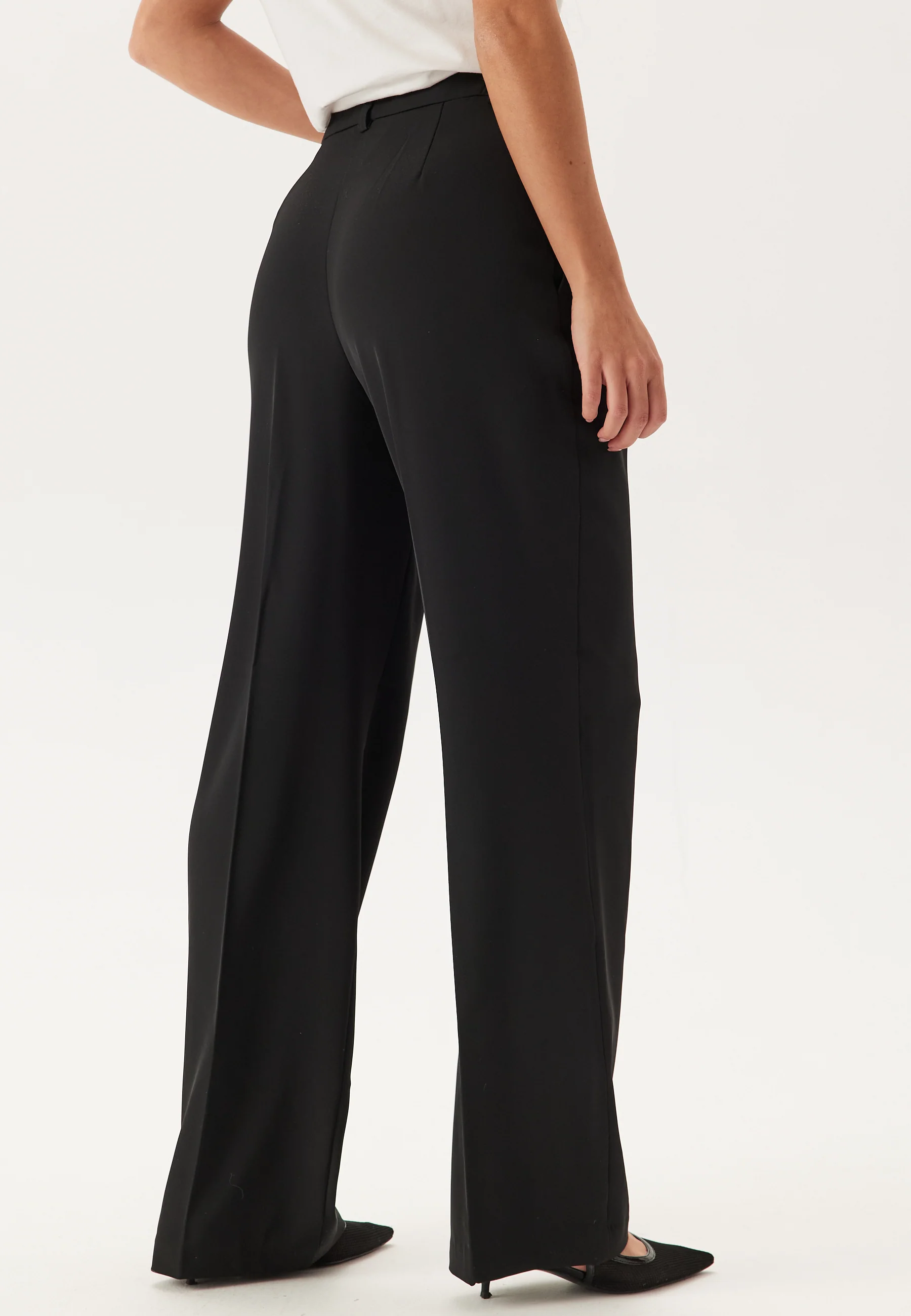 Straight Leg Pleated Suit Pants - Image 2