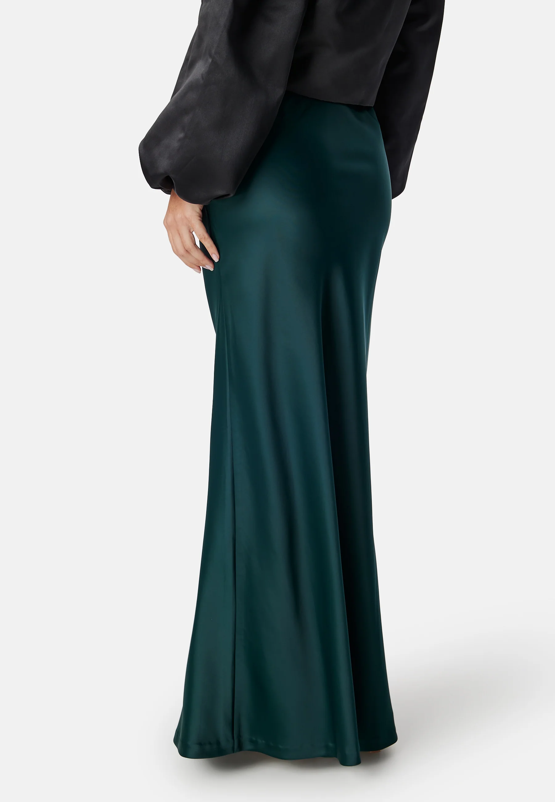 Straight Satin Maxi Skirt - Image 2