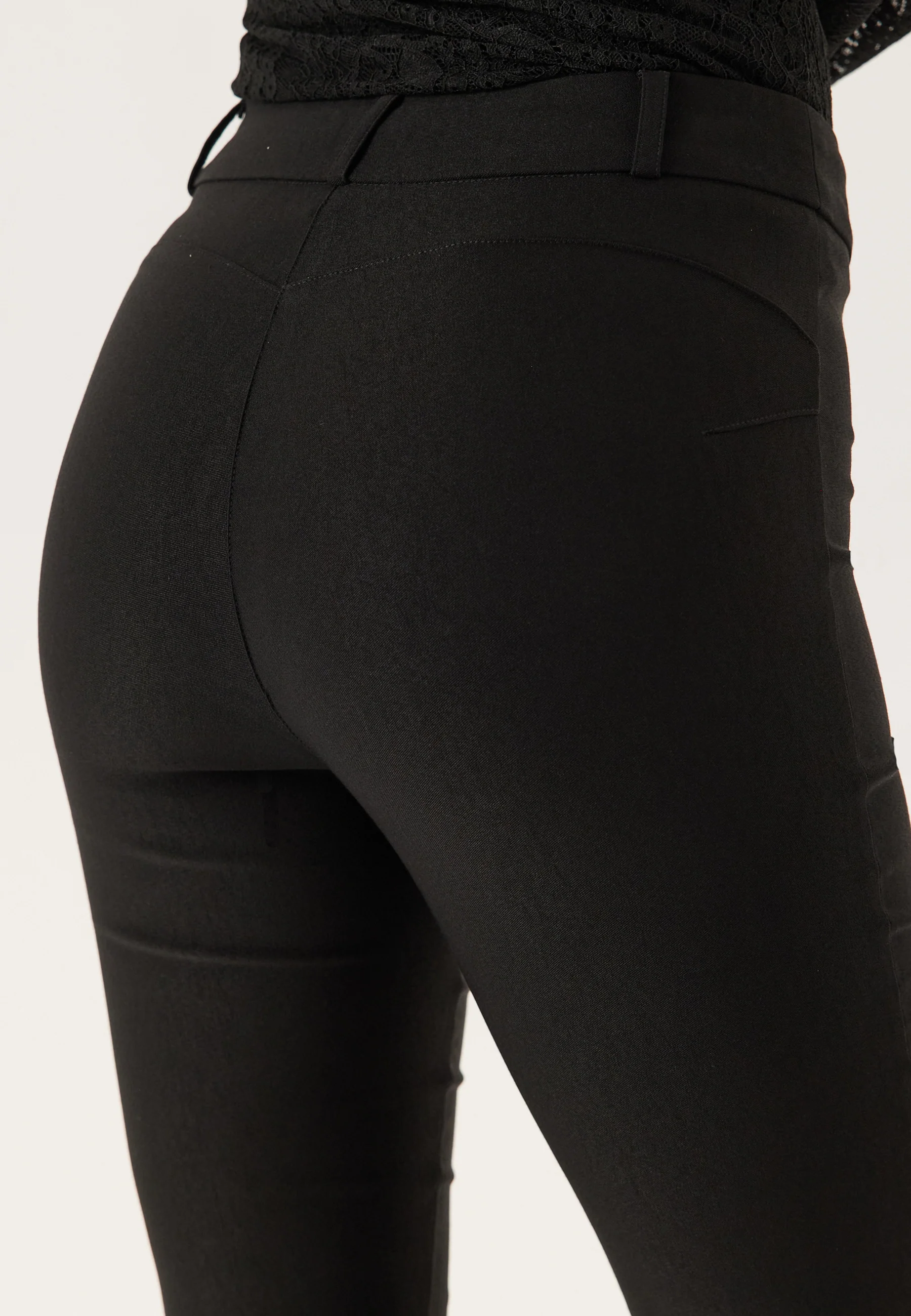 Stretchy Ankle Push-Up Trousers - Image 4