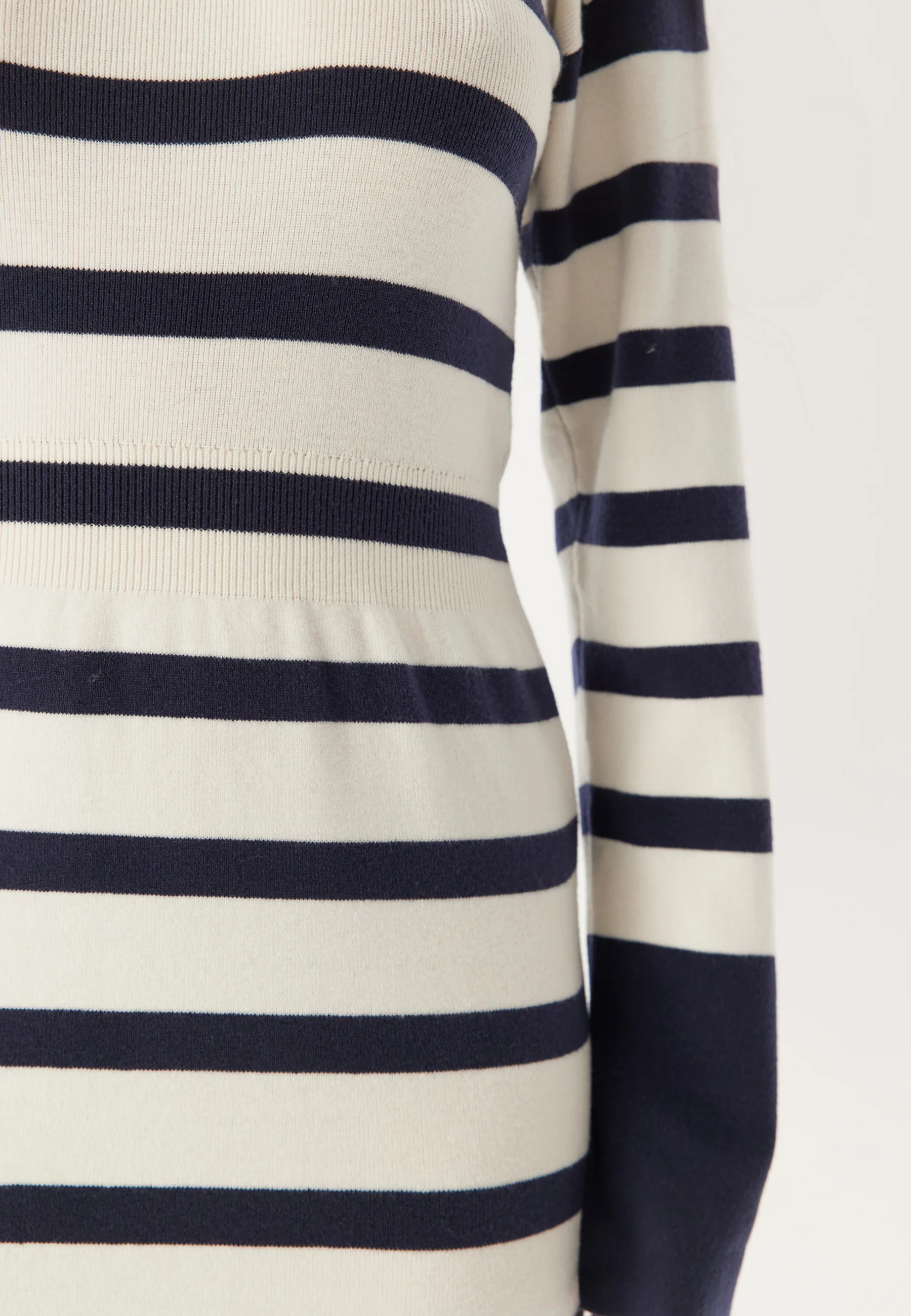 Striped Knitted Midi Dress - Image 4