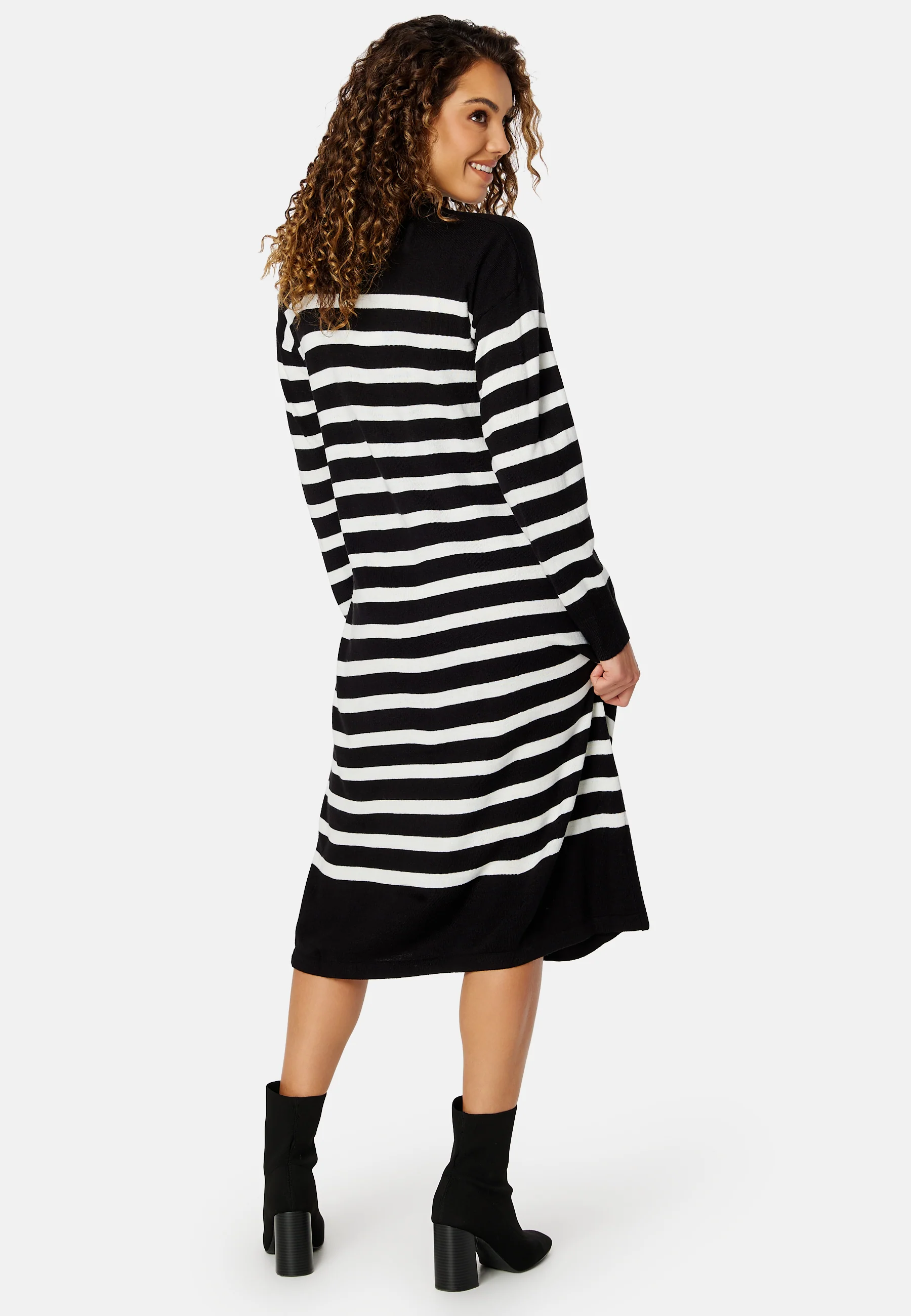 Stripi Funnelneck Knit Dress - Image 2