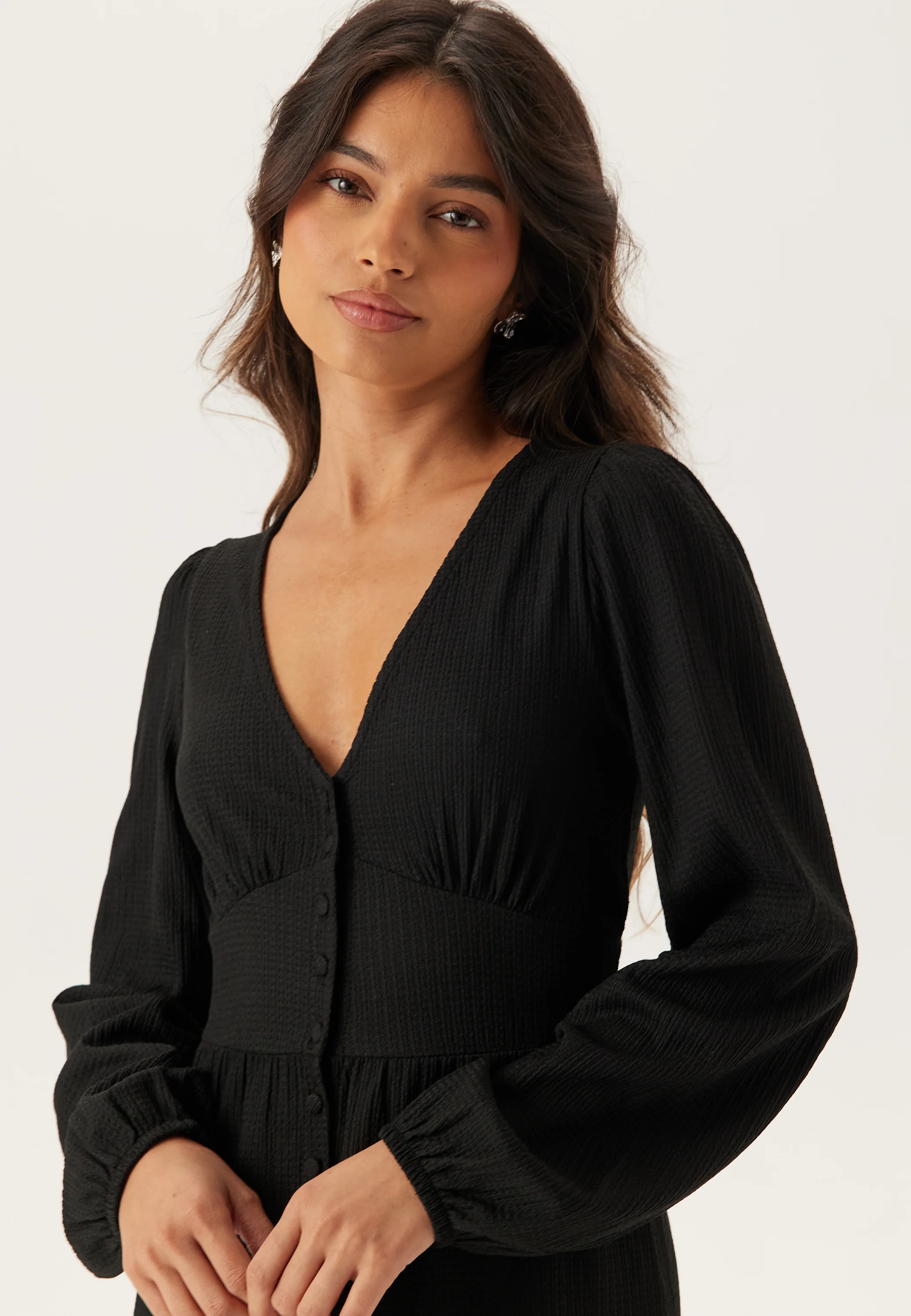 Structure Button Midi Dress - Image 3