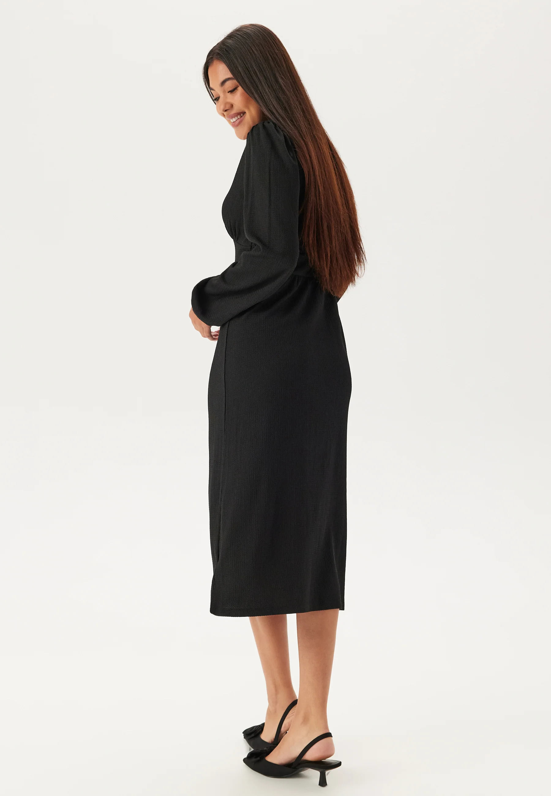 Structure Button Midi Dress - Image 3