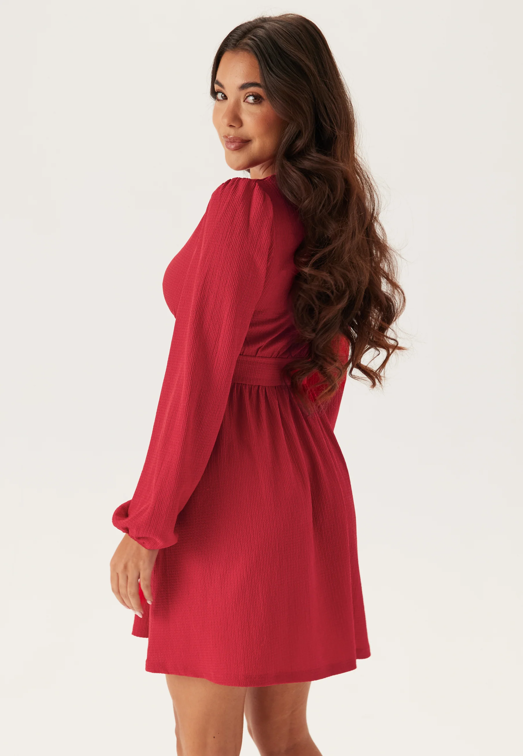 Structure Button Mini Dress - Image 3