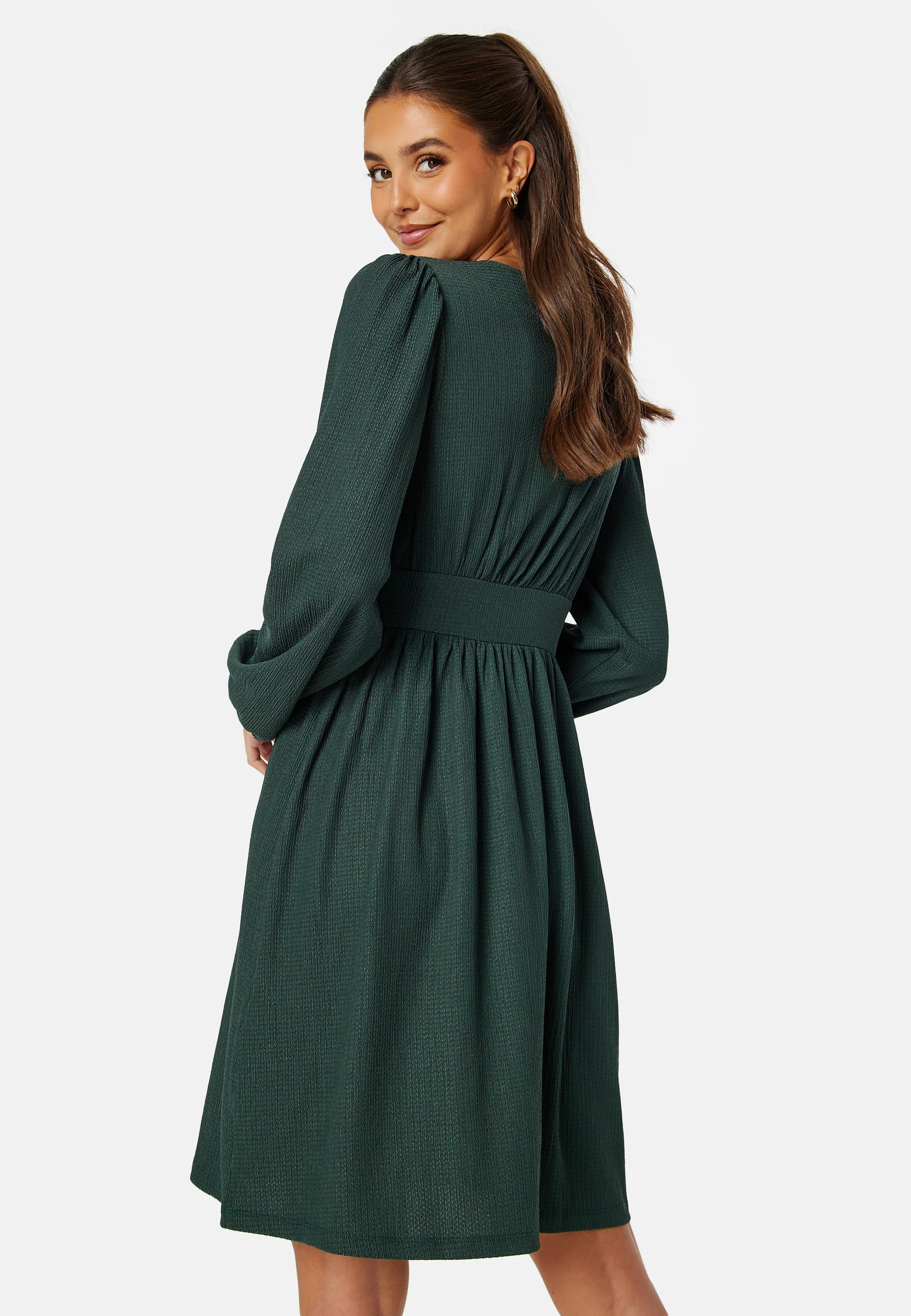 Structure Button Short Dress - Image 2