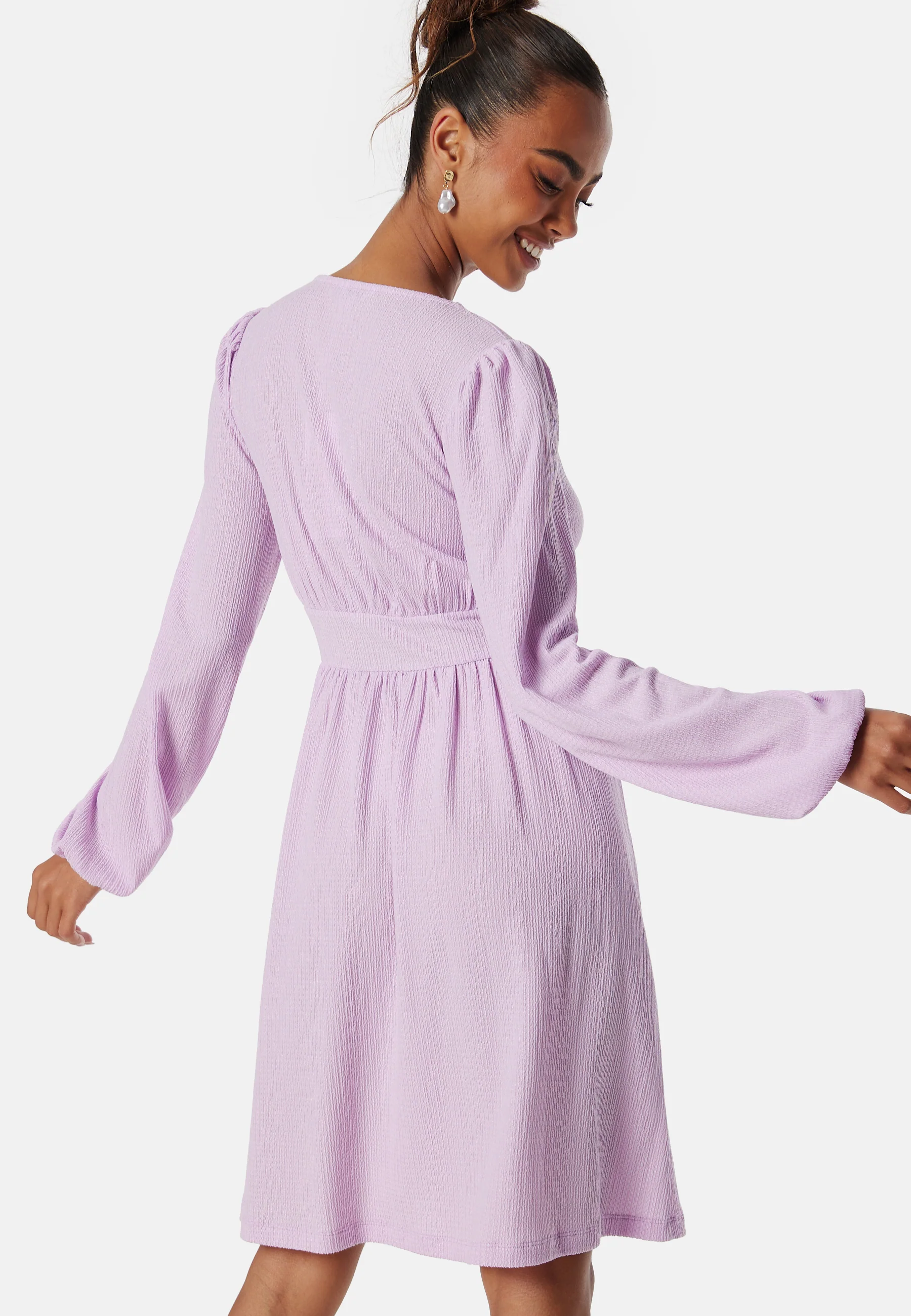 Structure Button Short Dress - Image 2