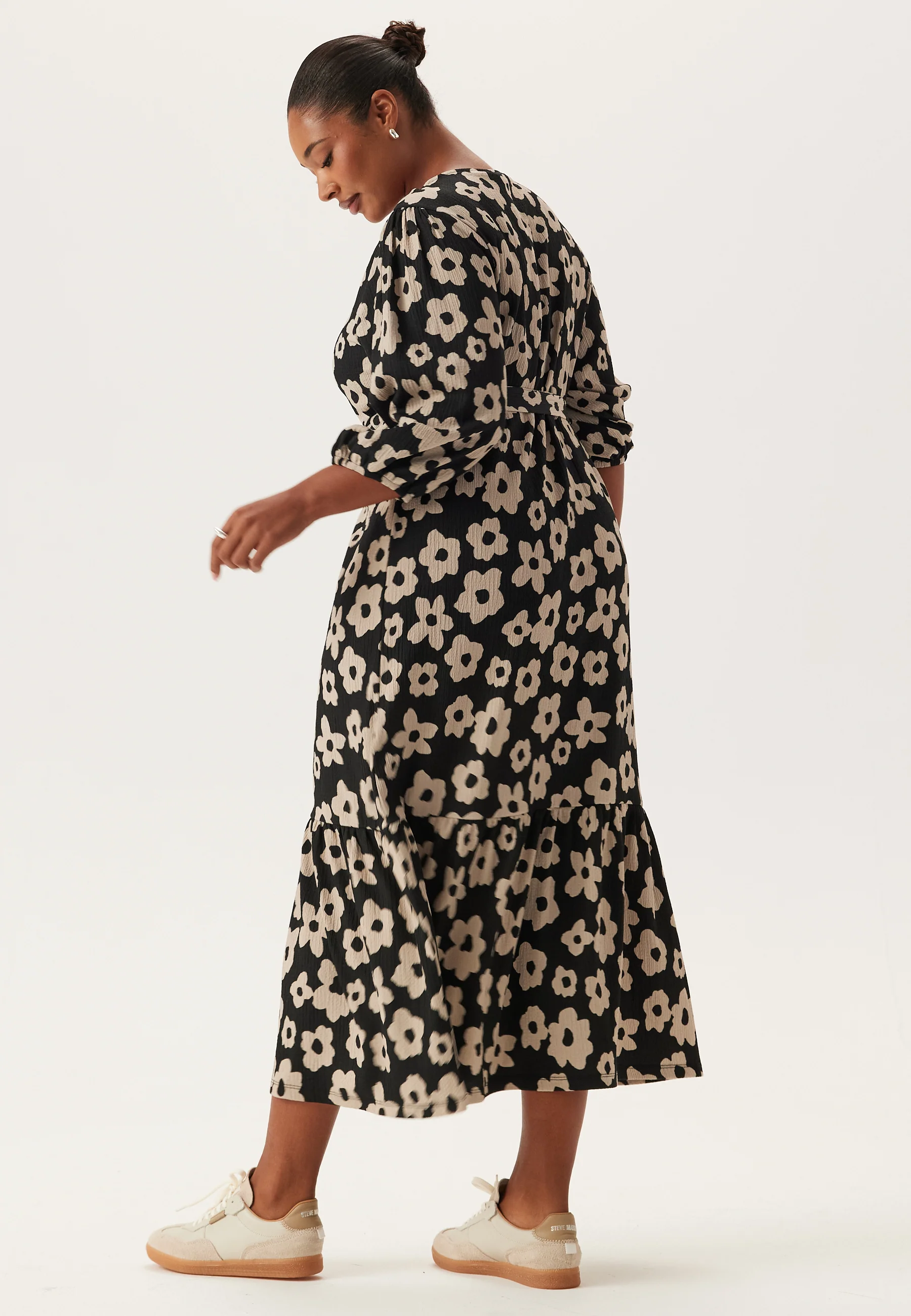 Structure Flounce Midi Dress - Image 6