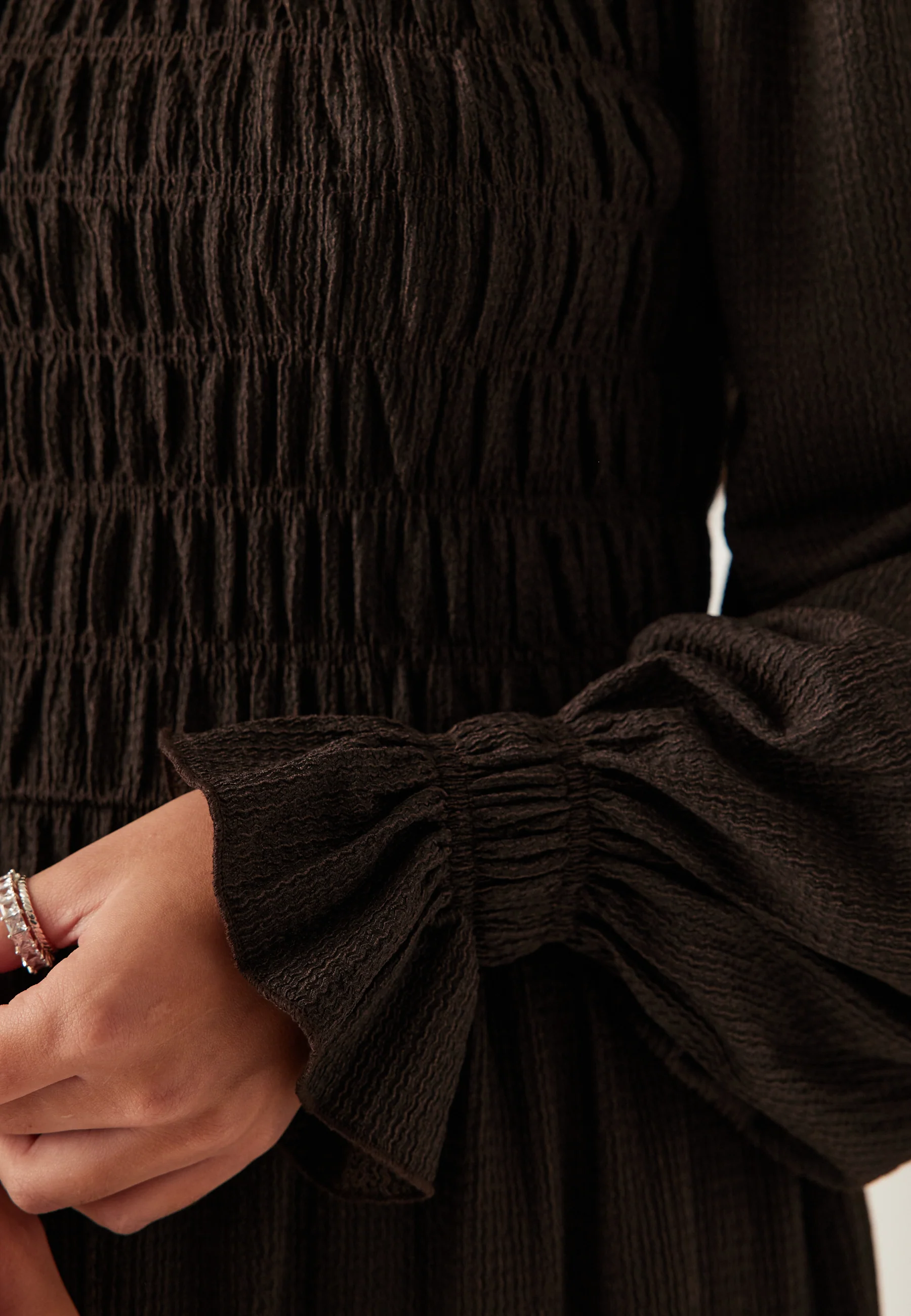 Structure Long Sleeve Midi Dress - Image 4