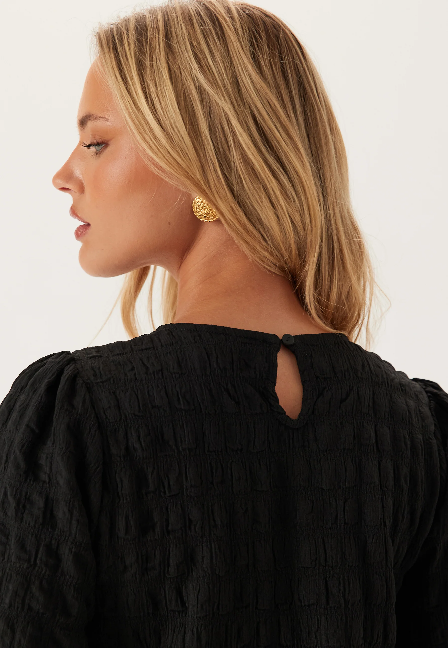 Structure Puff Sleeve Top - Image 4