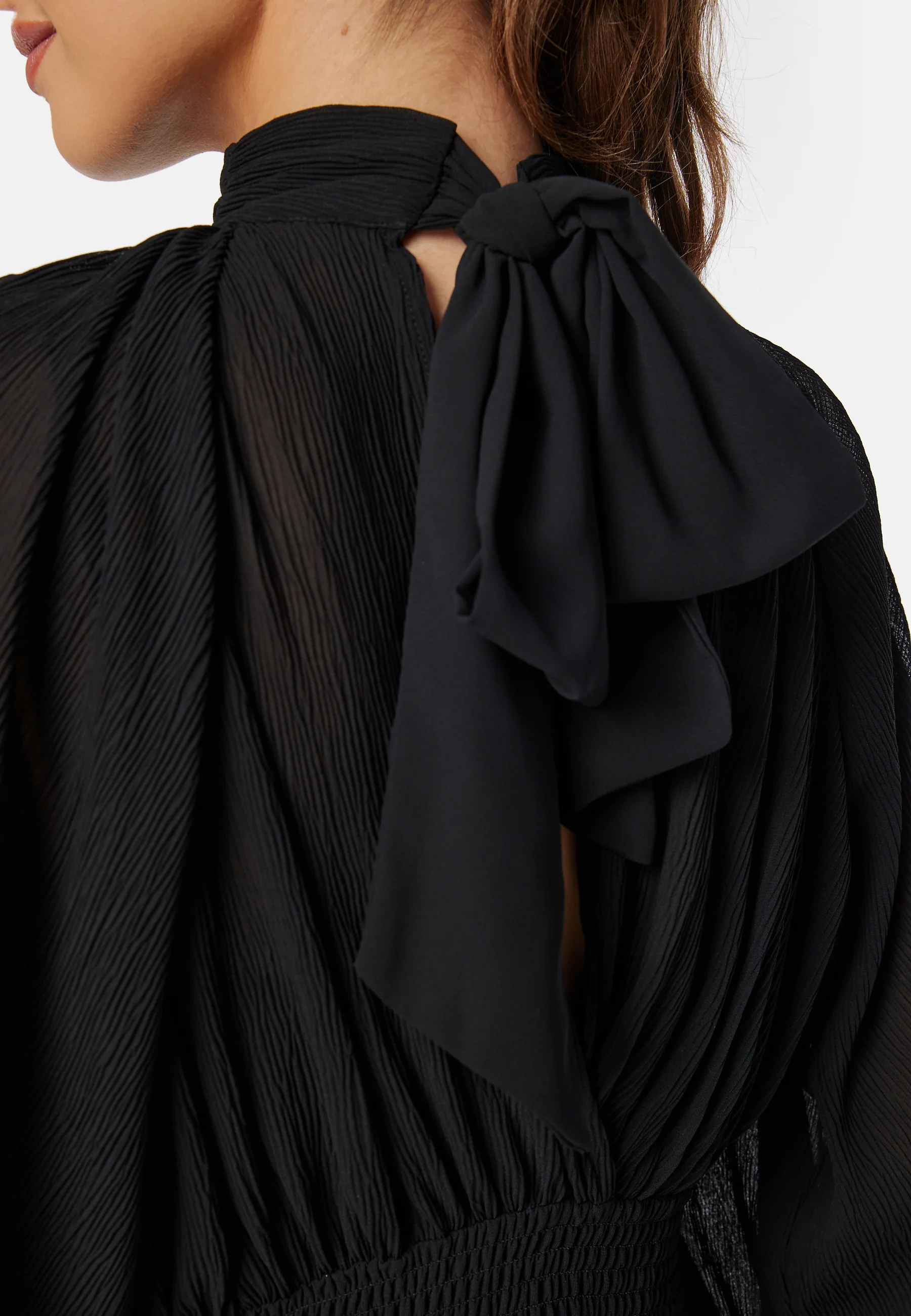 Structured Bow Midi Dress - Image 4