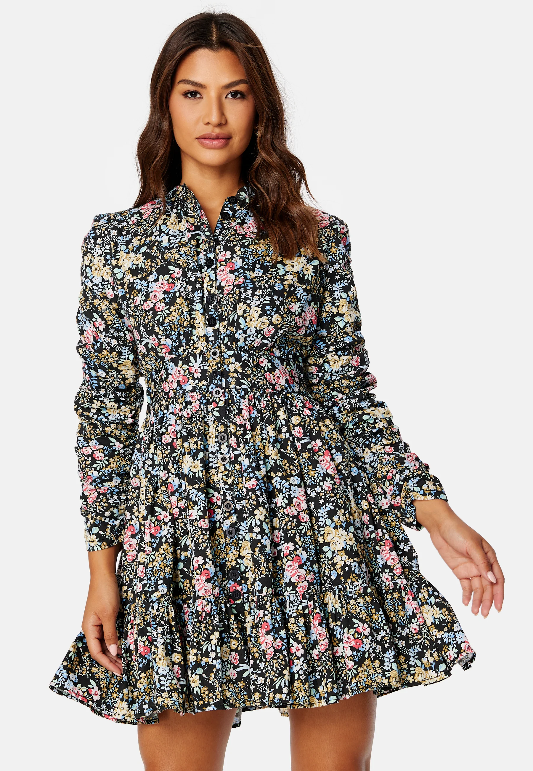 Structured Cotton Mini Dress