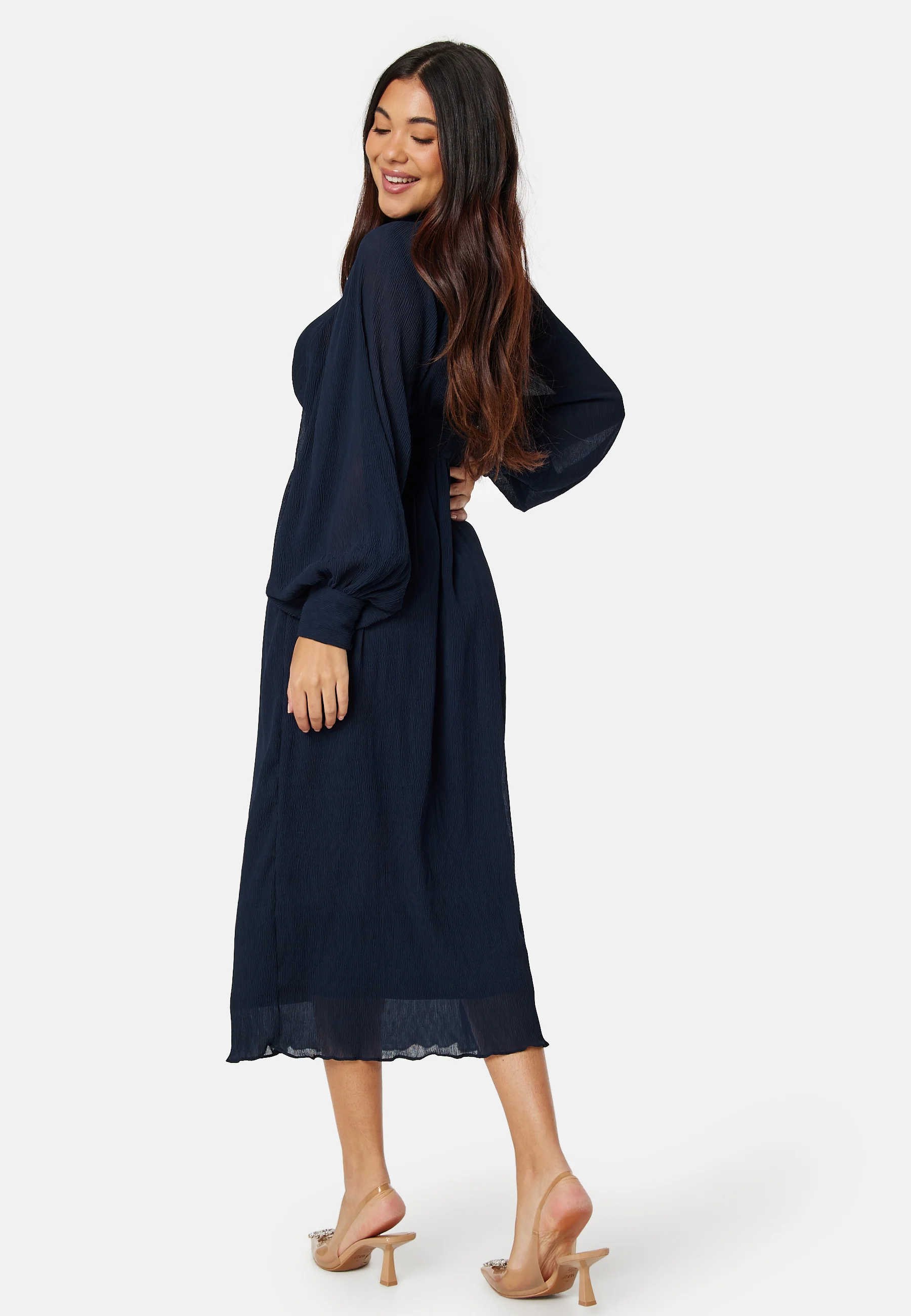 Structured high neck midi dress - Image 2
