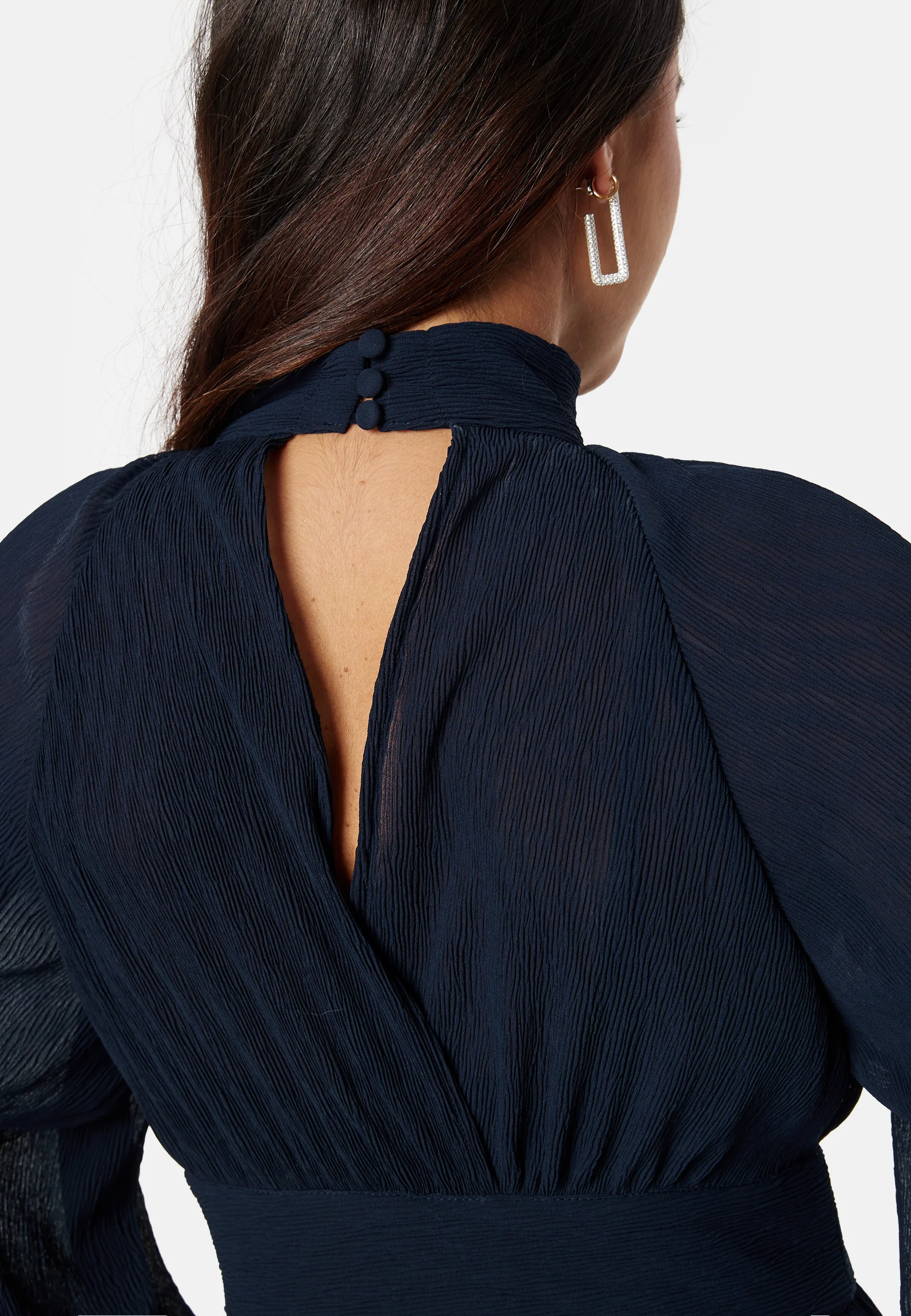 Structured high neck midi dress - Image 4