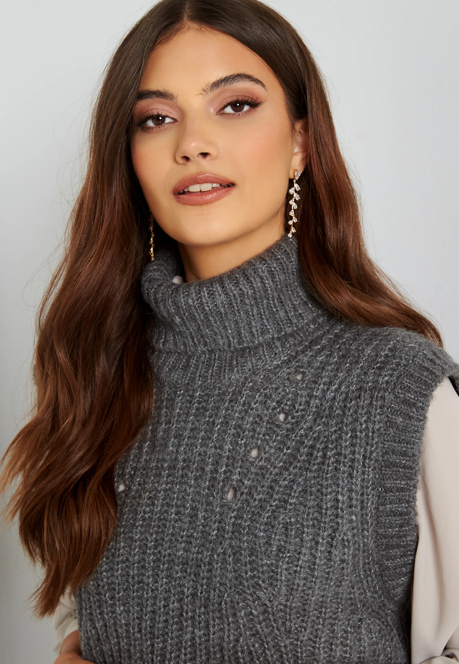Suba Rollneck Knit Vest - Image 4
