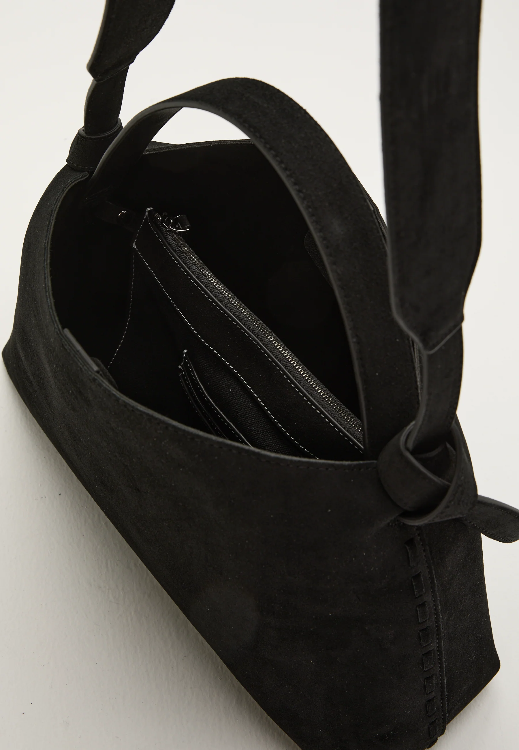Suede Knot Shoulder Bag - Image 8