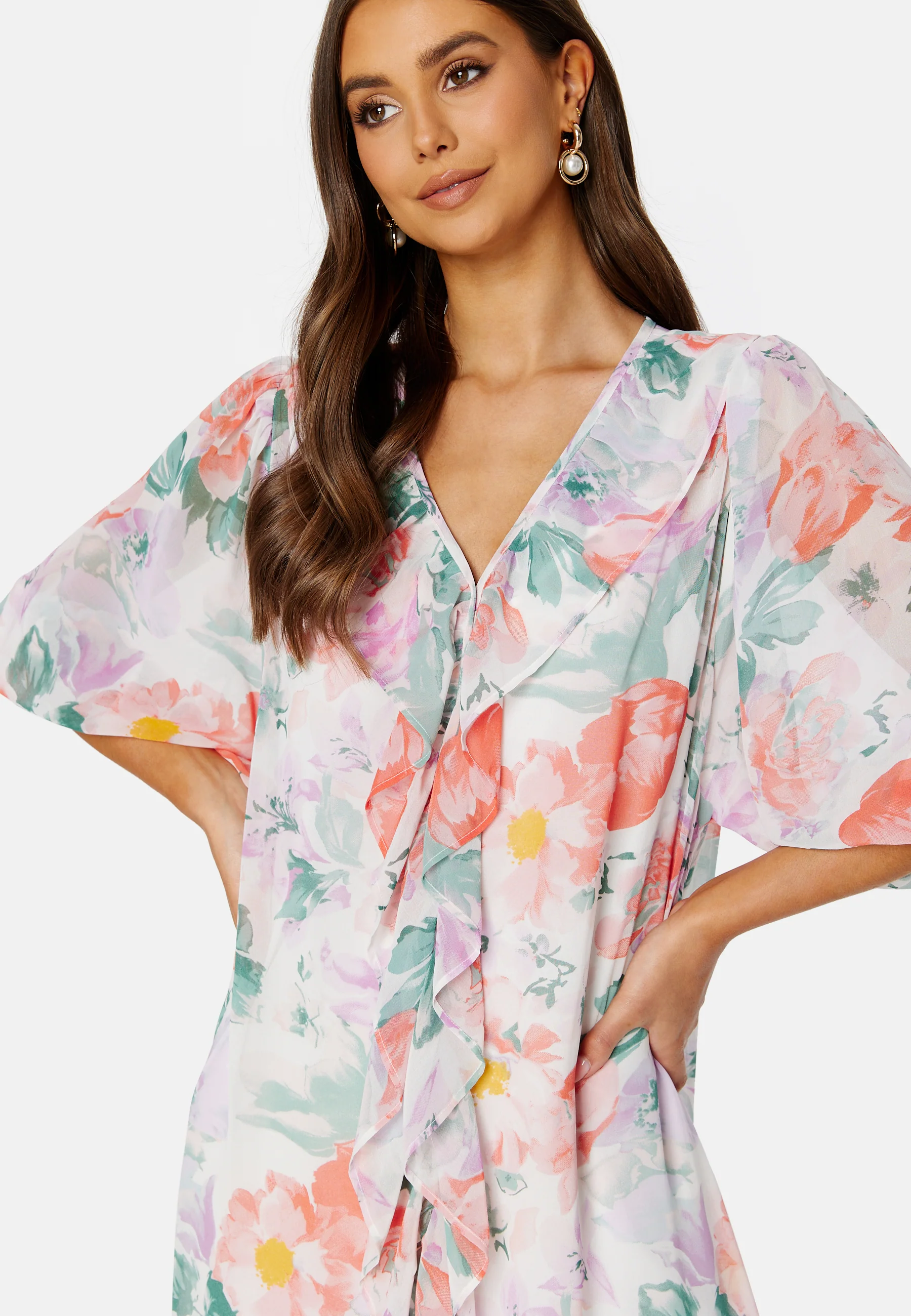 Summer Luxe Frill Maxi Dress - Image 2