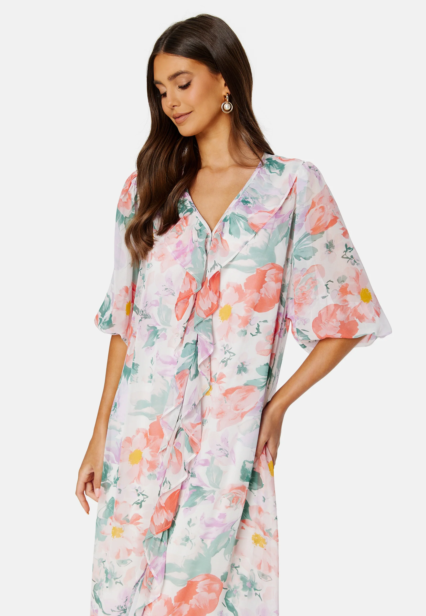 Summer Luxe Frill Maxi Dress - Image 4
