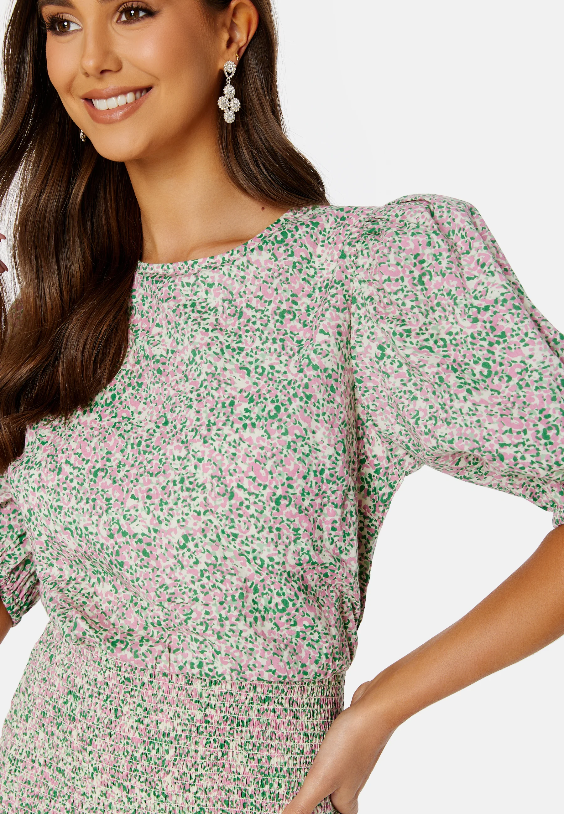 Summer Luxe Patterned Smock Dress - Image 3